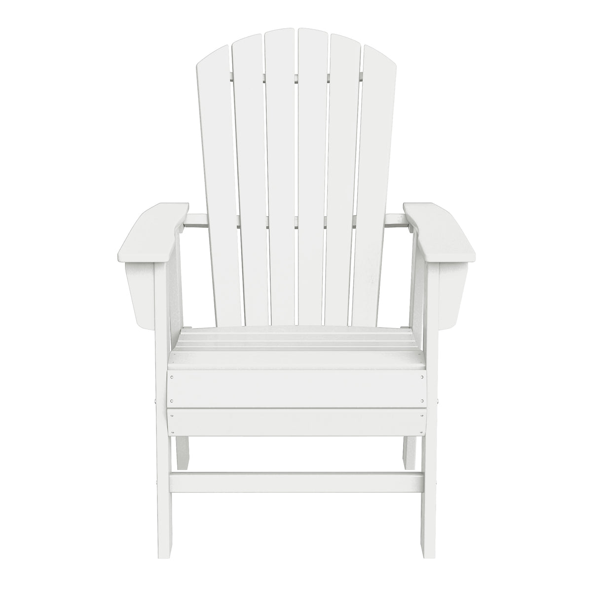 Portside Outdoor Patio Shell-back Adirondack Dining Chair Weather Resistant