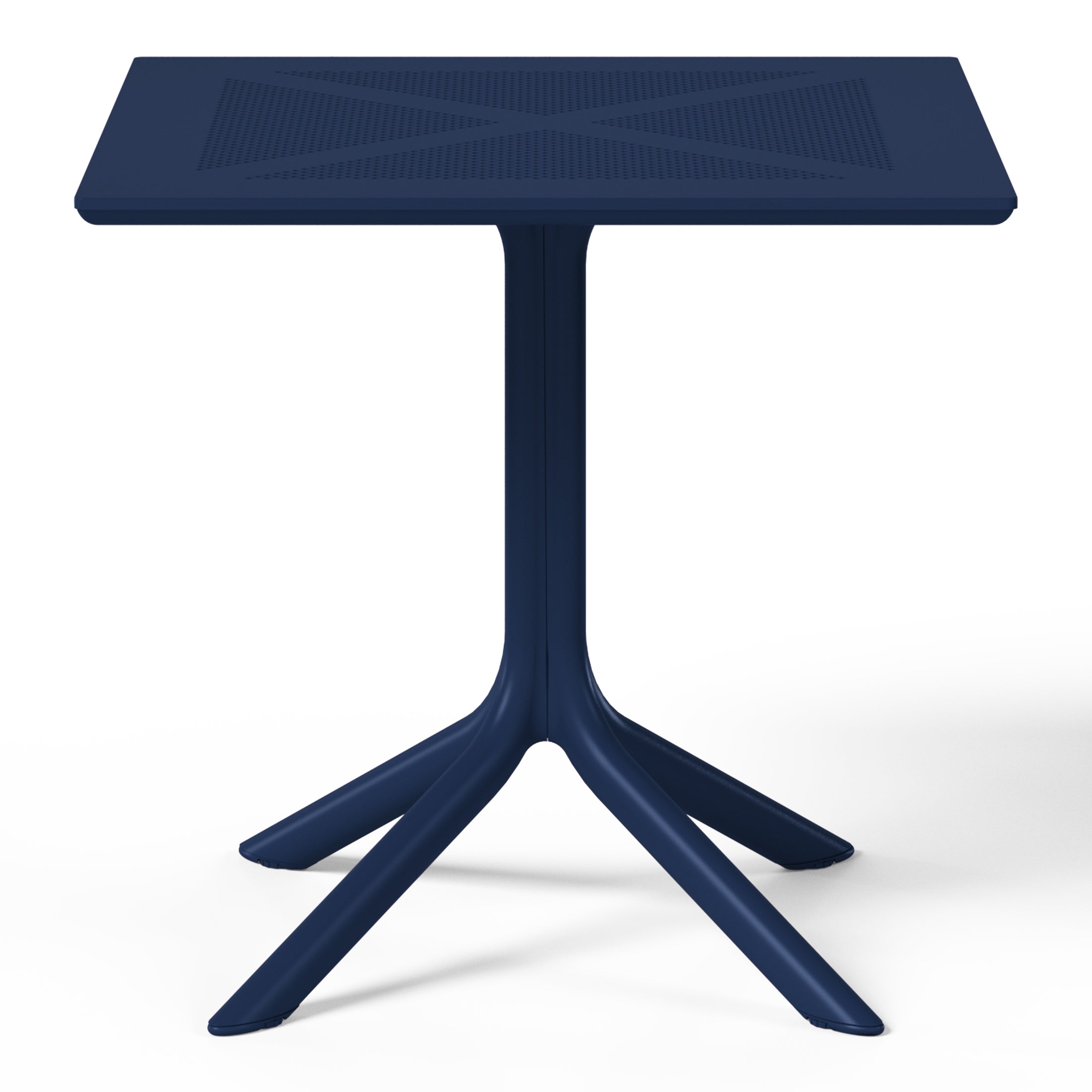 Sunshine 31.5" Square Plastic Outdoor Patio Dining Table for 4
