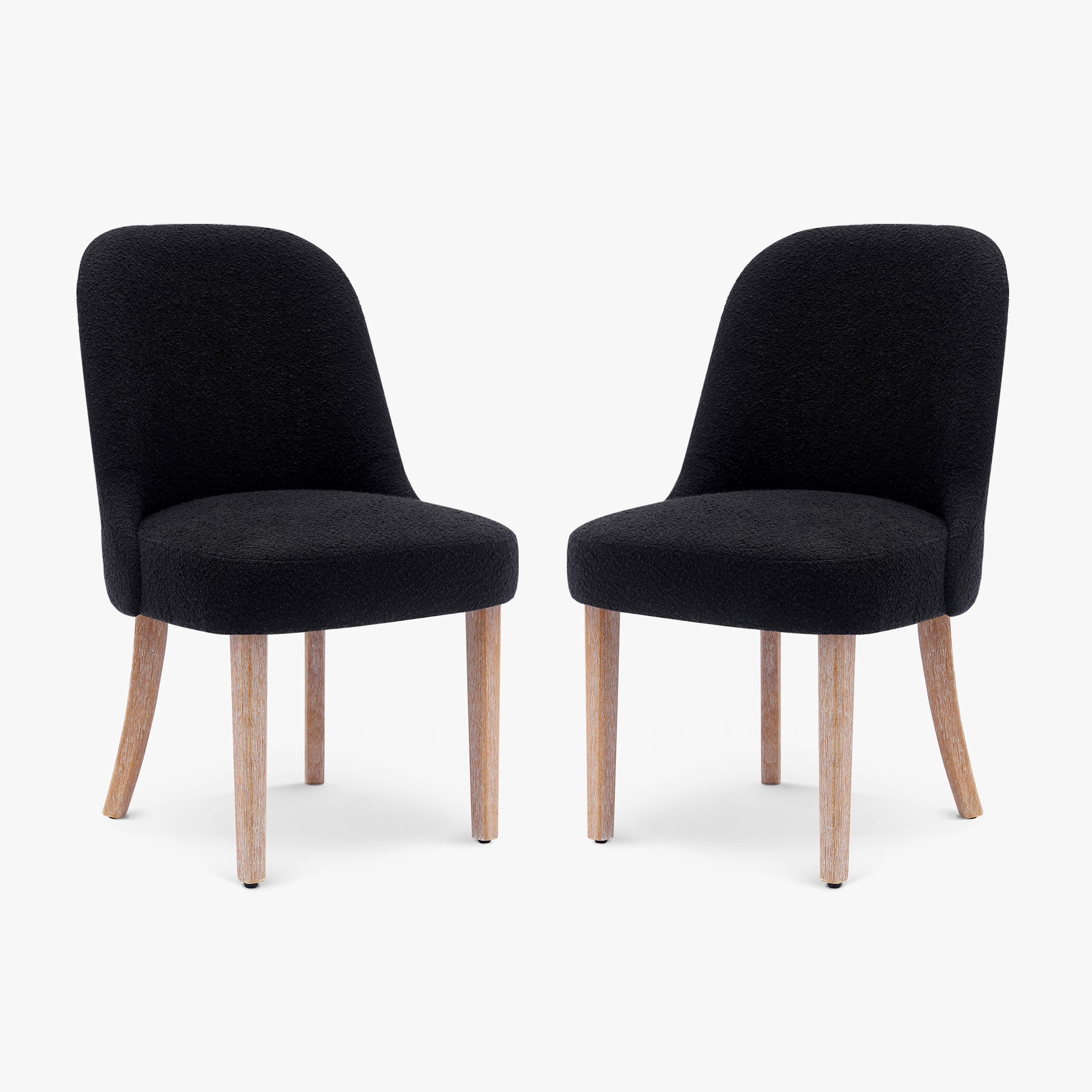 Amélie Mid-Century Modern Upholstered Boucle Dining Chair