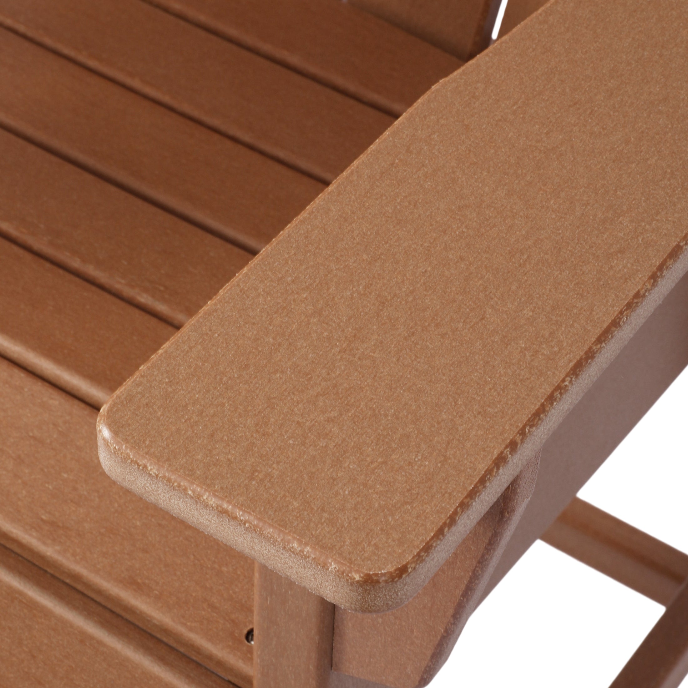 Paradise Outdoor HDPE  Tall Adirondack Counter Height Bar Chair With Cup Holder
