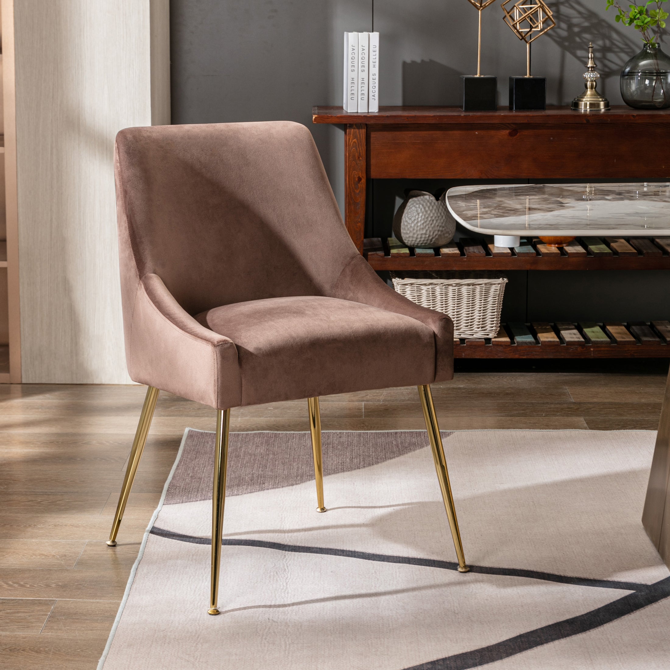 Makala Upholstered Velvet Accent Chair