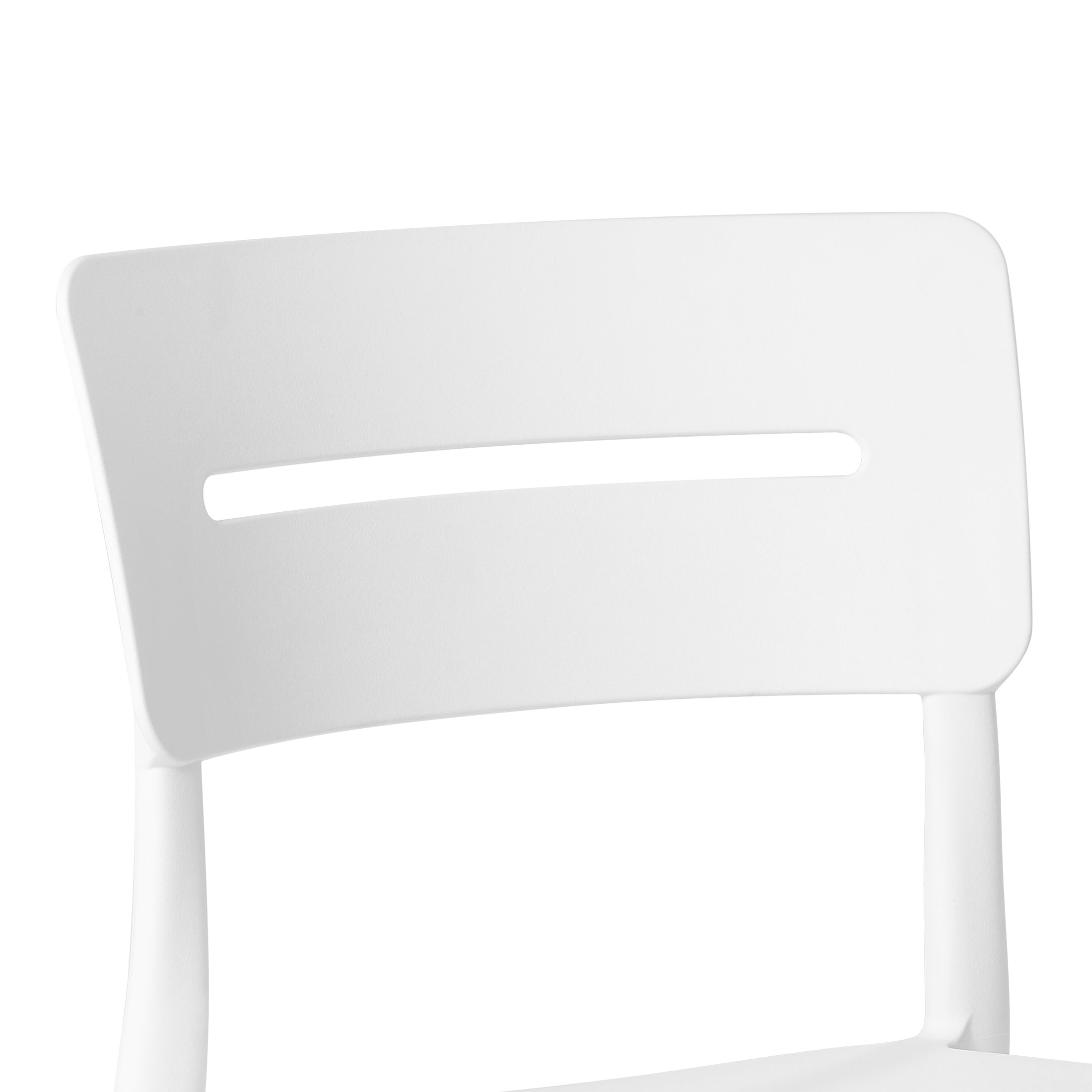 Sunshine Outdoor Modern Stackable Plastic Patio Dining Chairs (Set of 2)