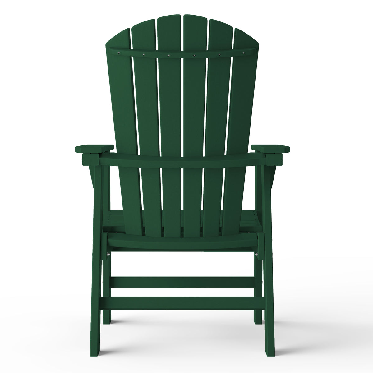 Portside Outdoor Patio Shell-back Adirondack Dining Chair Weather Resistant