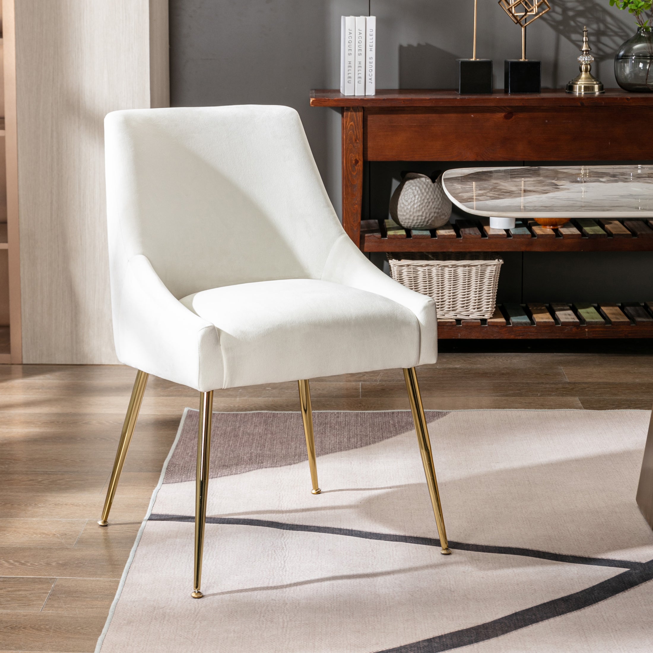 Makala Upholstered Velvet Accent Chair