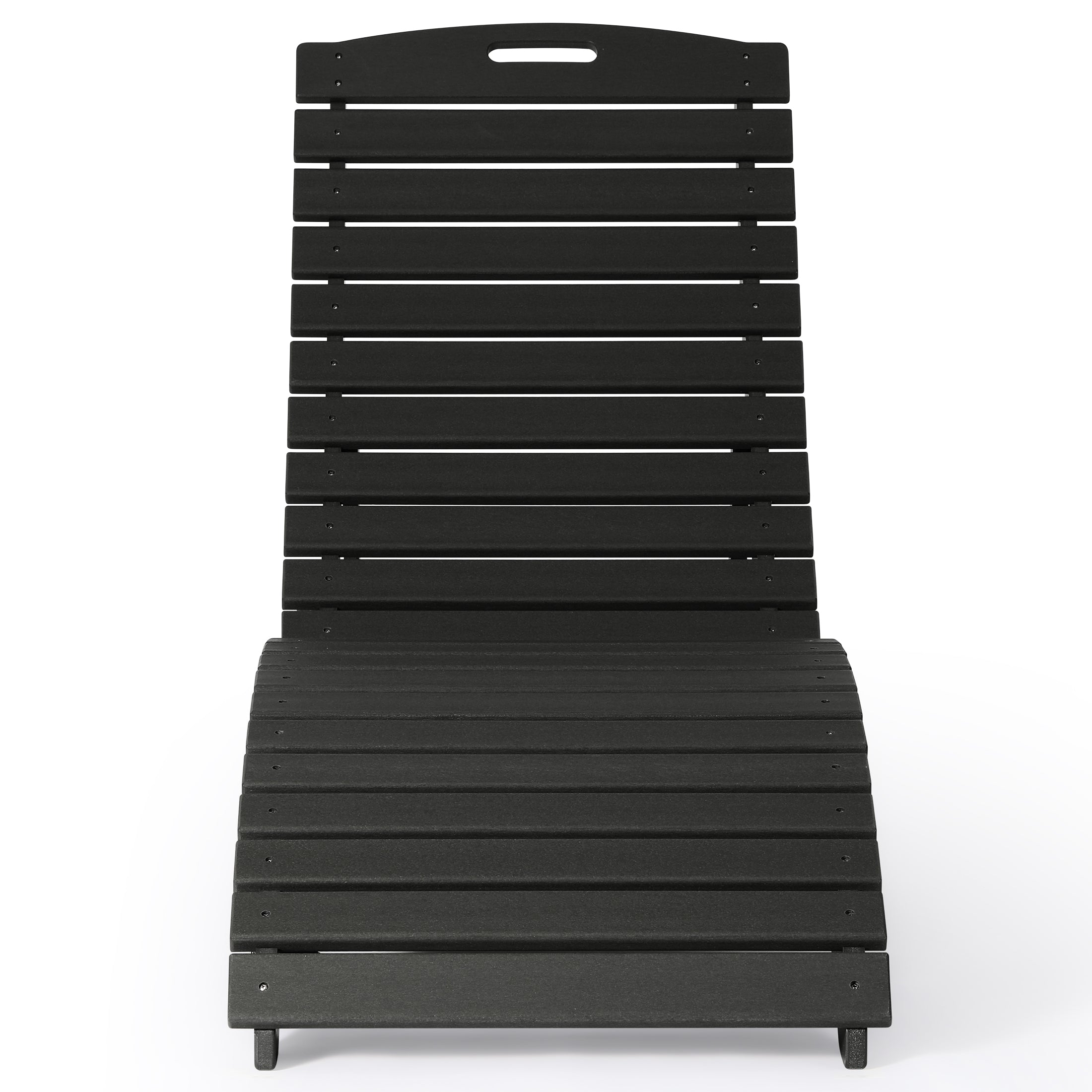 Outdoor HDPE In-Pool Patio Chaise Lounge Chair With Wheels