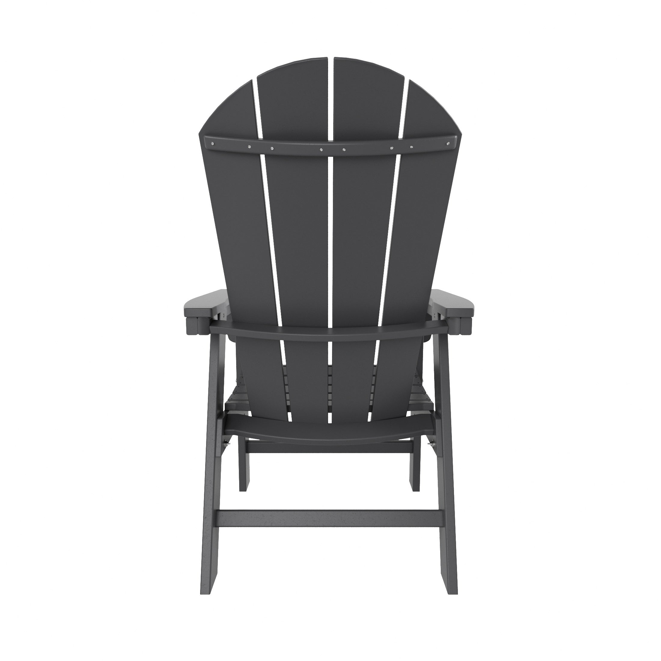 Paradise Outdoor Patio HDPE Plastic Adirondack Dining Chair