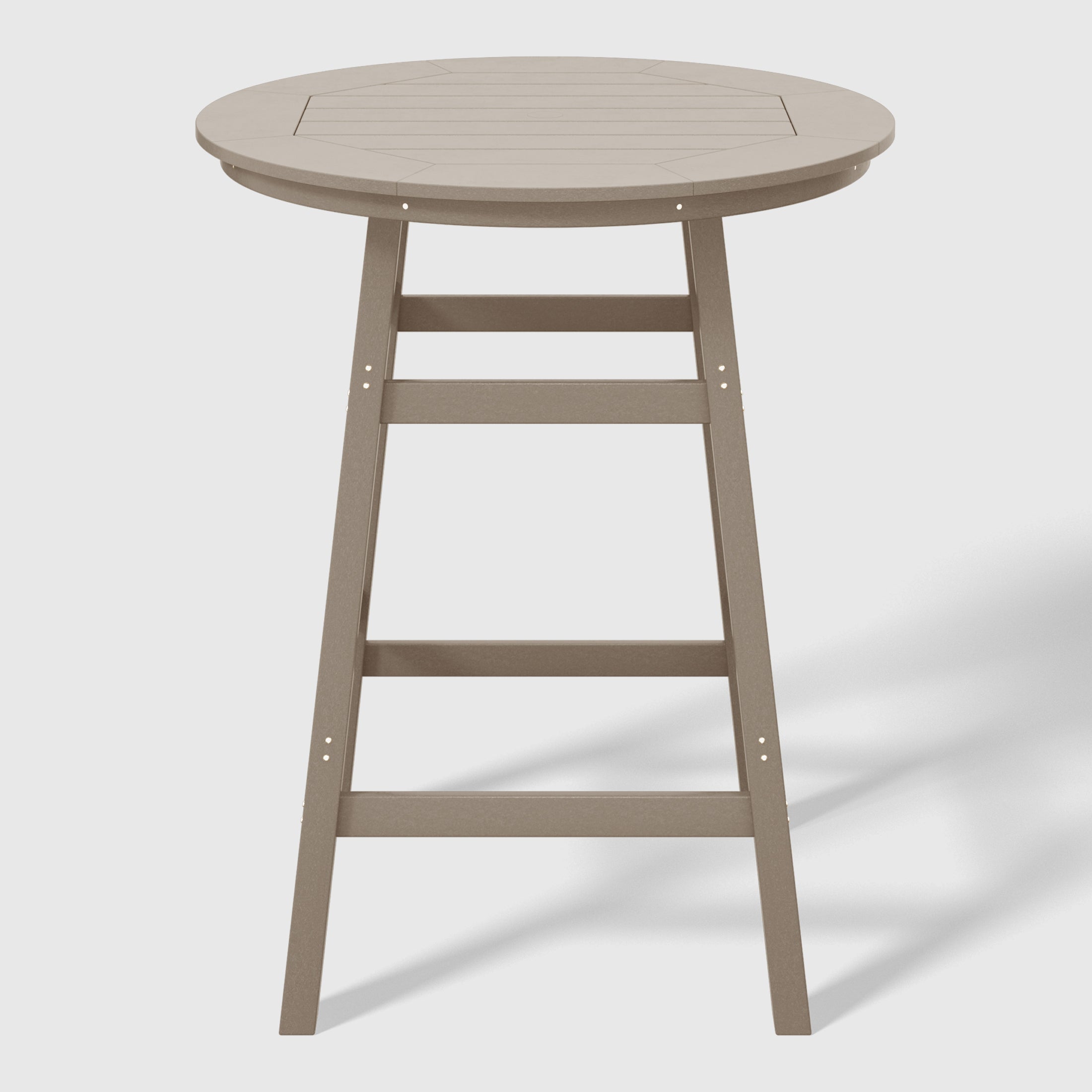 Paradise 5-Piece HDPE Outdoor Patio Dining Bar Bistro Table Set with Bar Stools