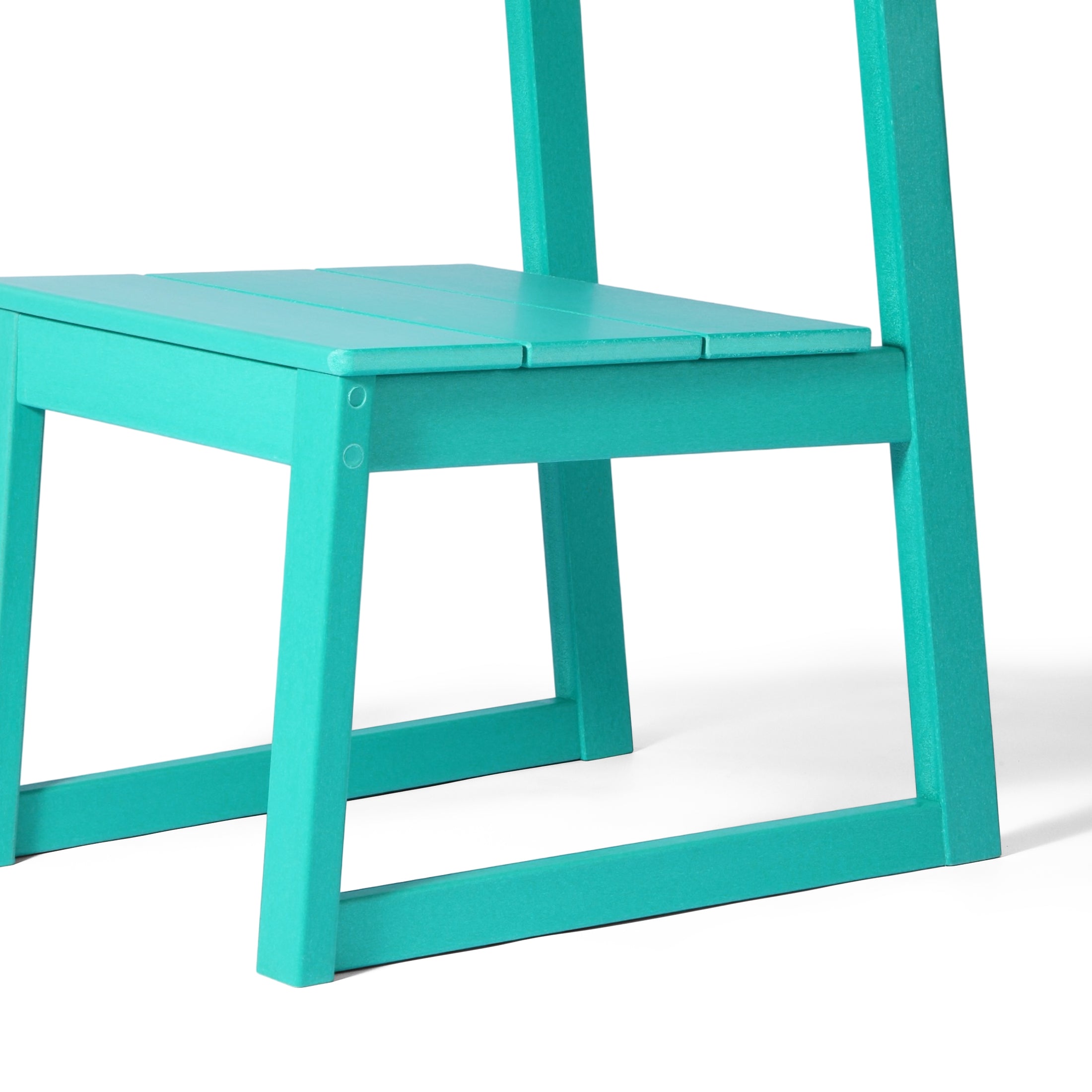 Cambria Modern HDPE Outdoor Armless Patio Dining Chairs (Set of 2)