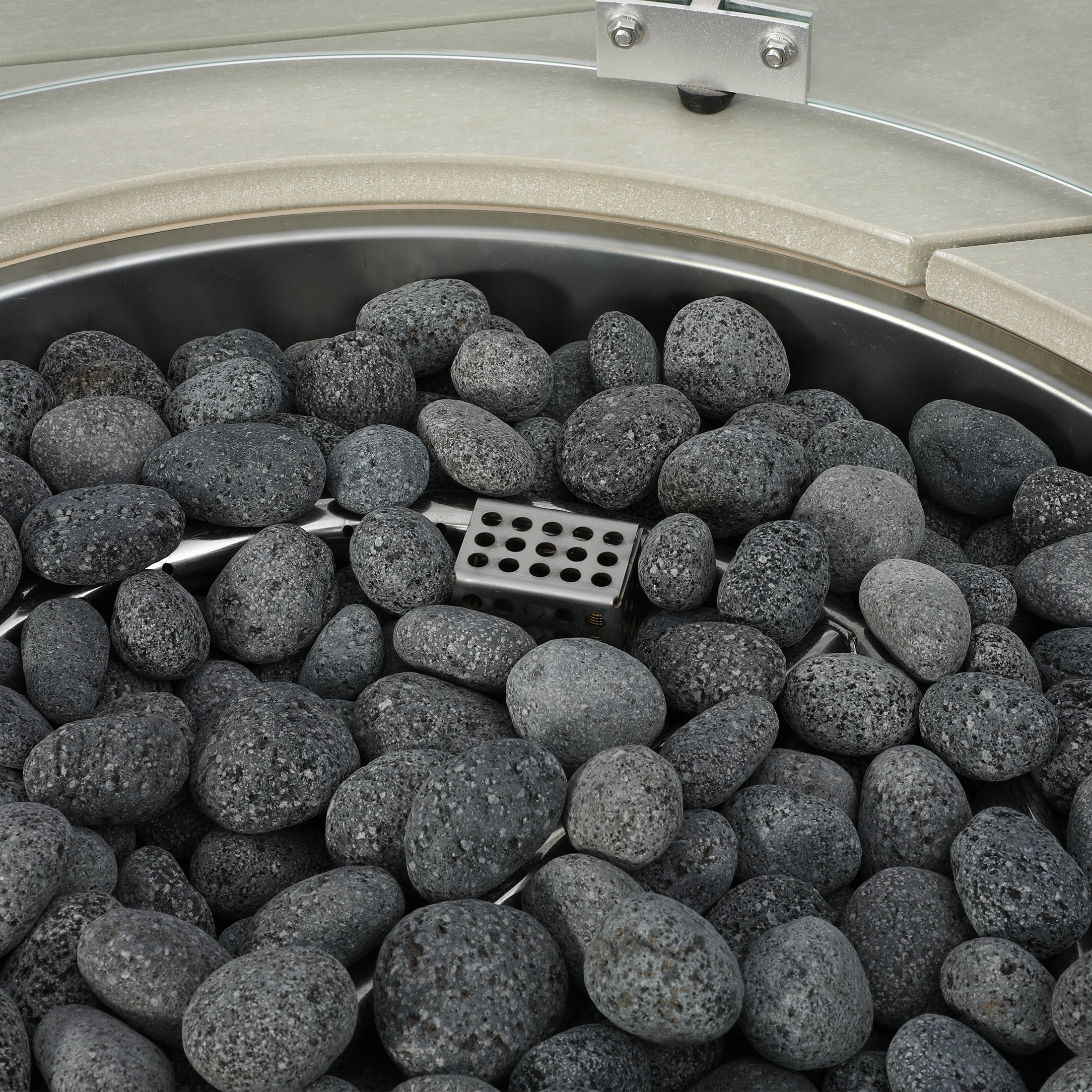 Sol 42" Modern Outdoor Patio Gas Propane Square Fire Pit Table