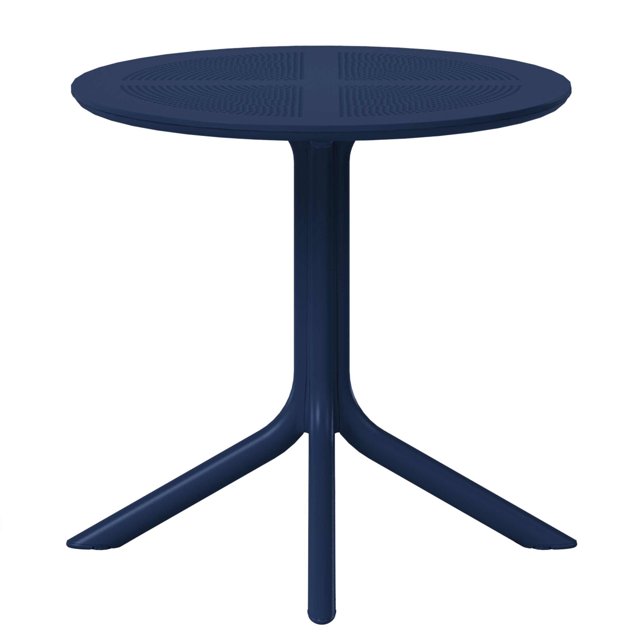 Sunshine 31.5" Round Plastic Outdoor Patio Dining Table for 4