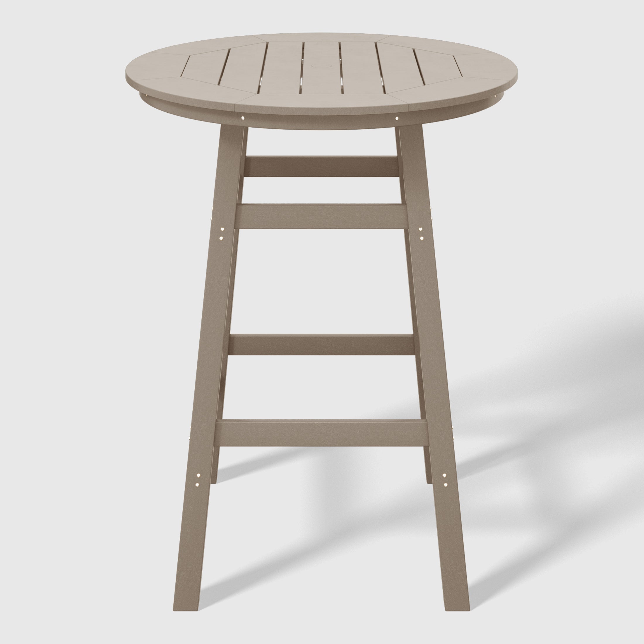 Paradise 5-Piece HDPE Outdoor Patio Dining Bar Bistro Table Set with Bar Stools