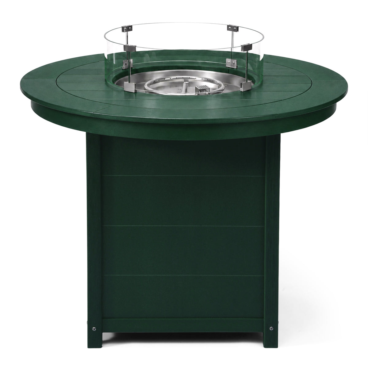 Sol 47" Modern Outdoor Patio Propane Round Counter Height Fire Pit Table
