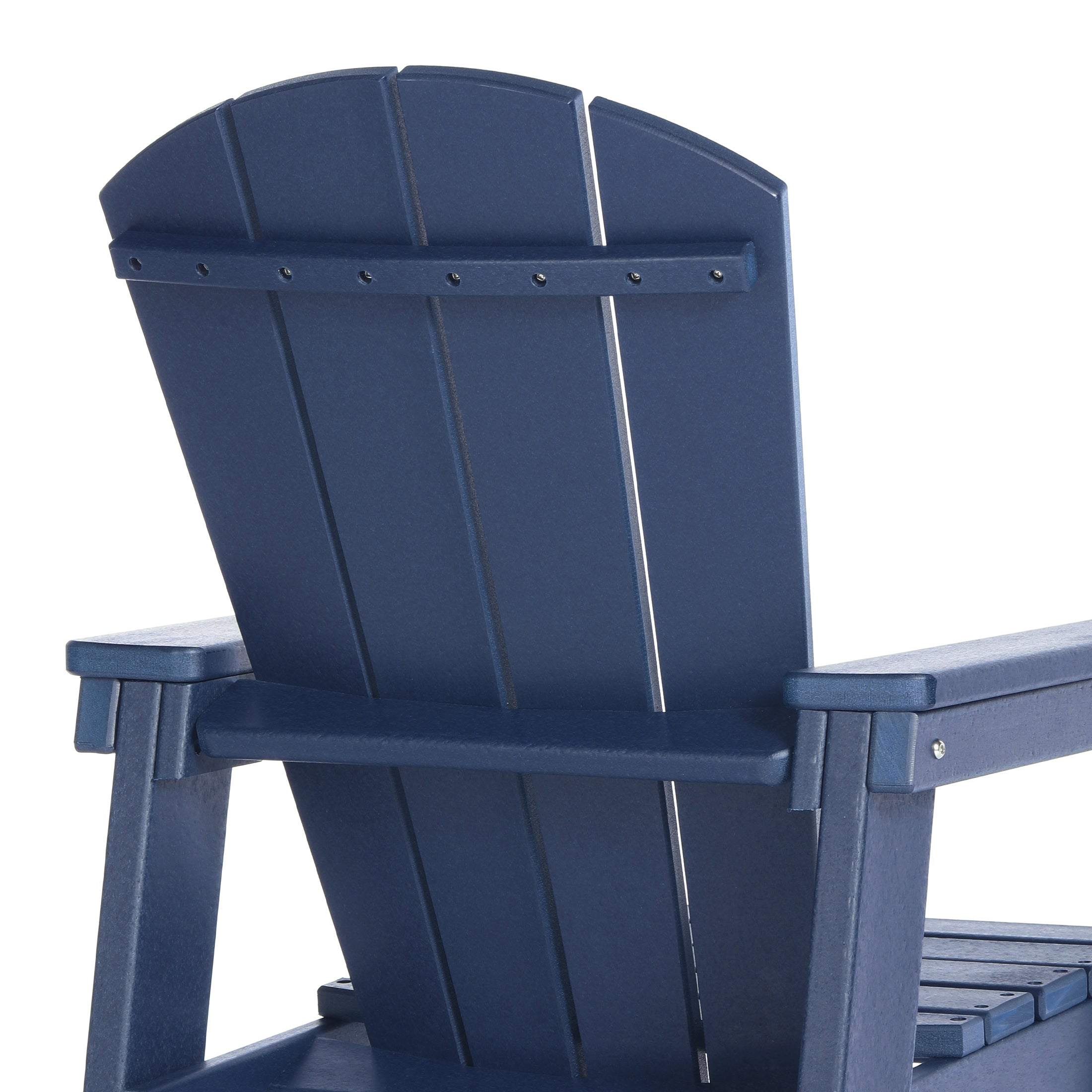 Paradise 2-Piece Kids Outdoor HDPE Adirondack Chair With Square Side Table Set
