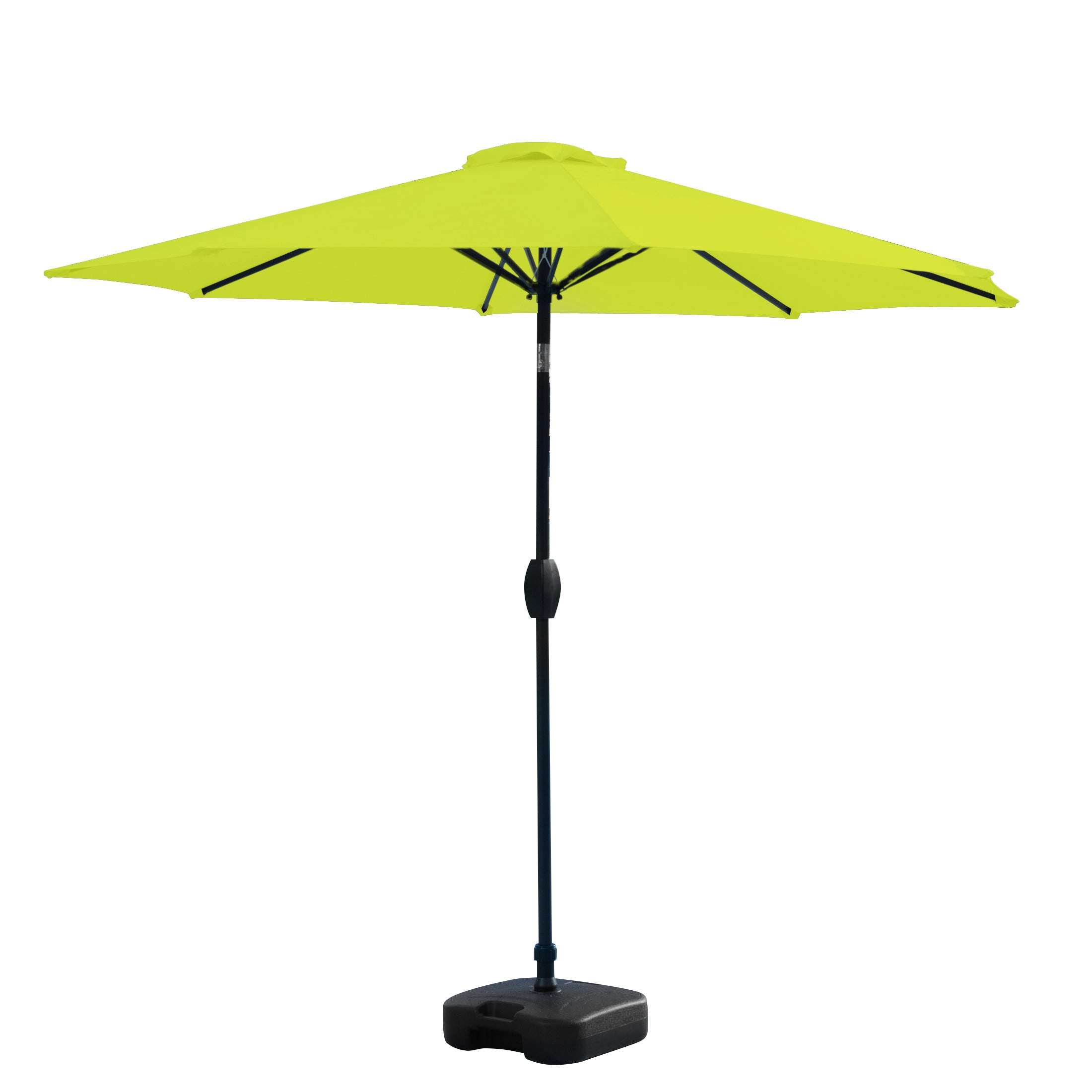 Cabana 9 ft. Patio Table Umbrella with tilt, crank features and free standing square shape weight base kit