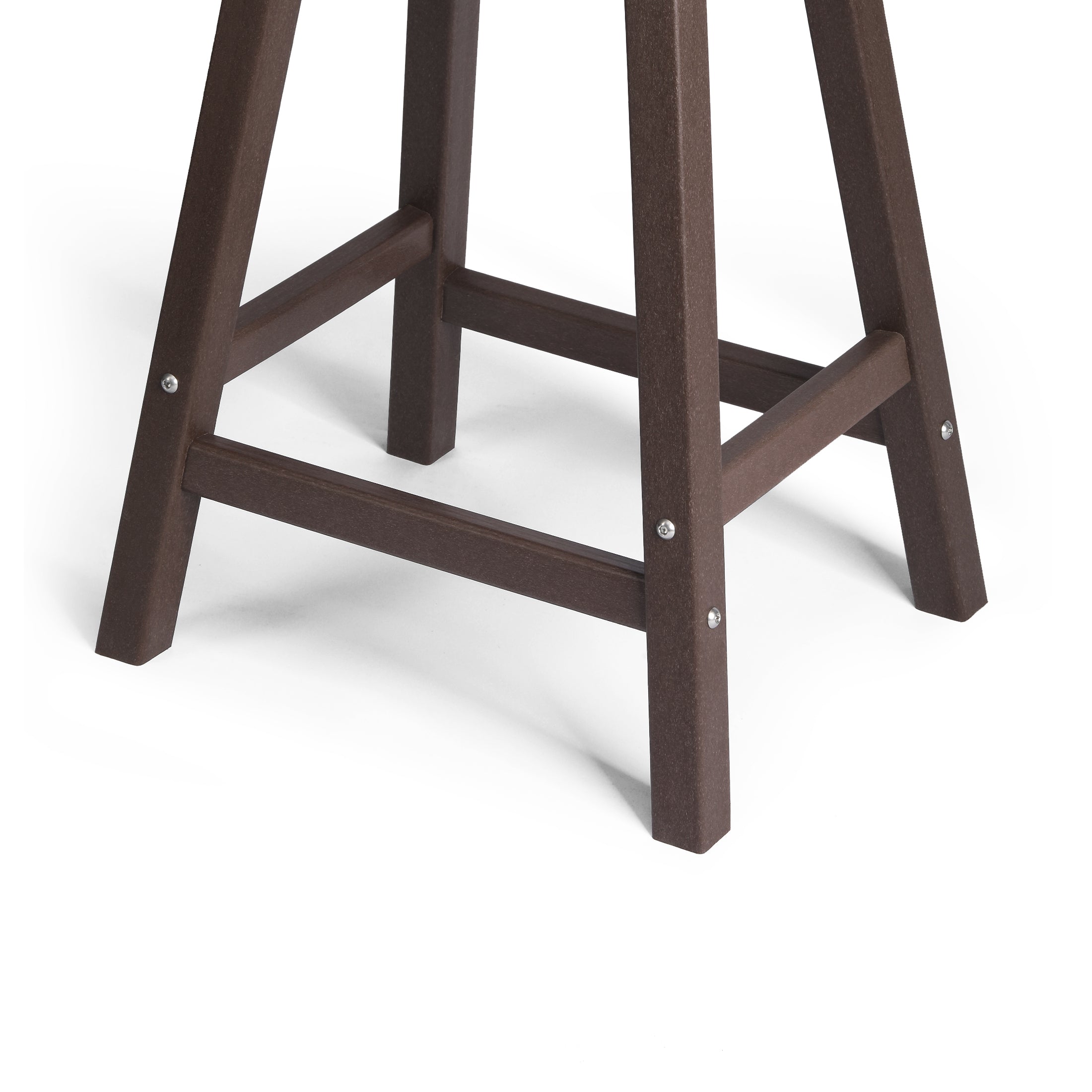Paradise 24" HDPE Outdoor Patio Counter Height Bar Stools (Set of 2)