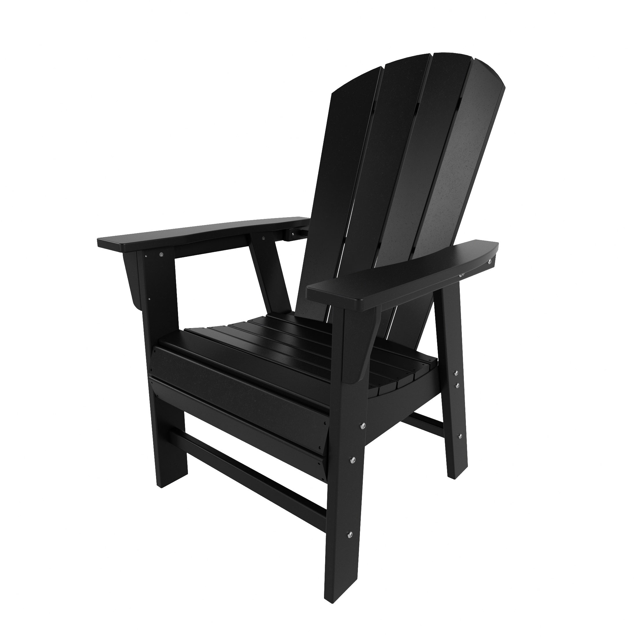 Paradise Outdoor Patio HDPE Plastic Adirondack Dining Chair