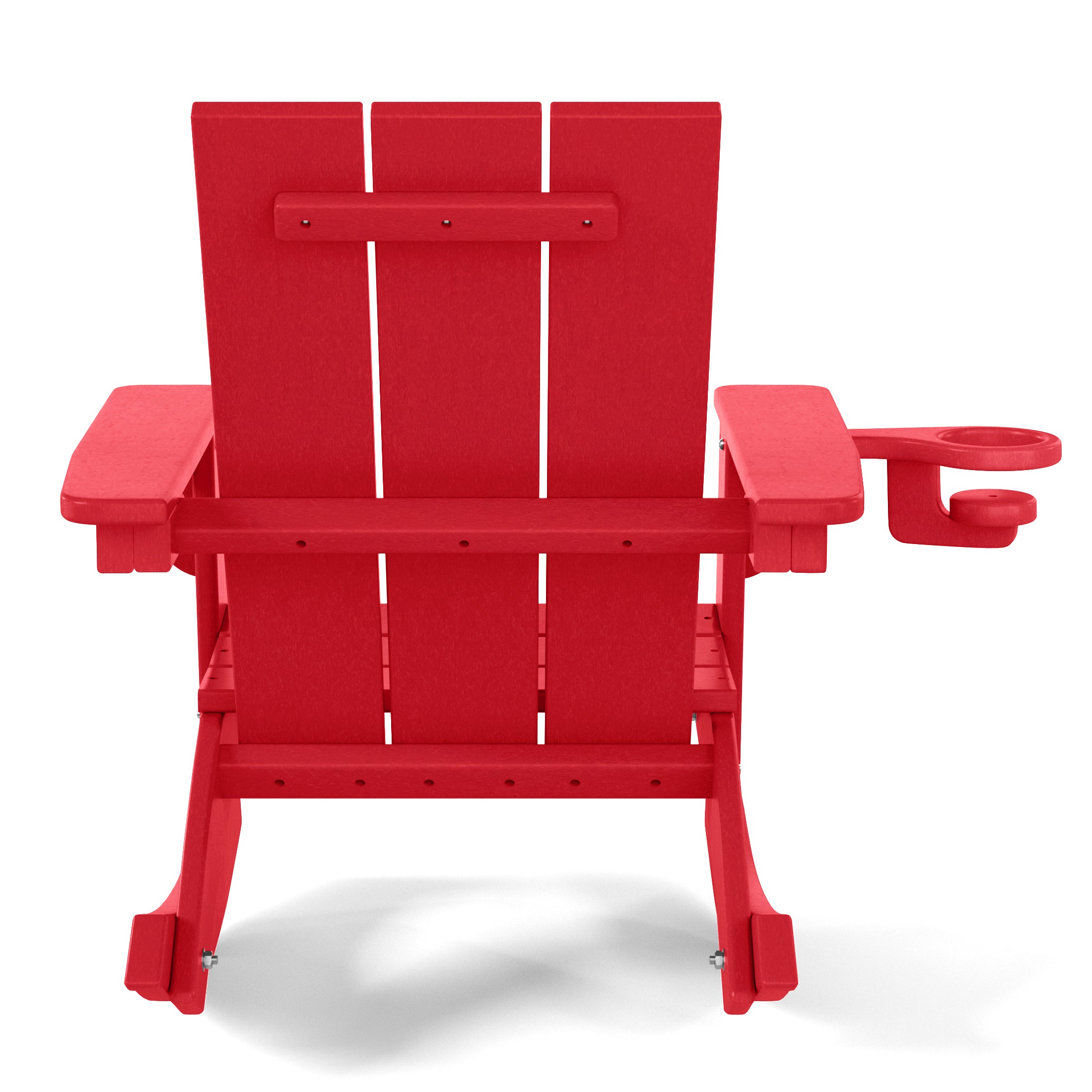 Palms Outdoor HDPE Plastic Preschool Toddler Modern Adirondack Rocking Chairs (Set of 2)