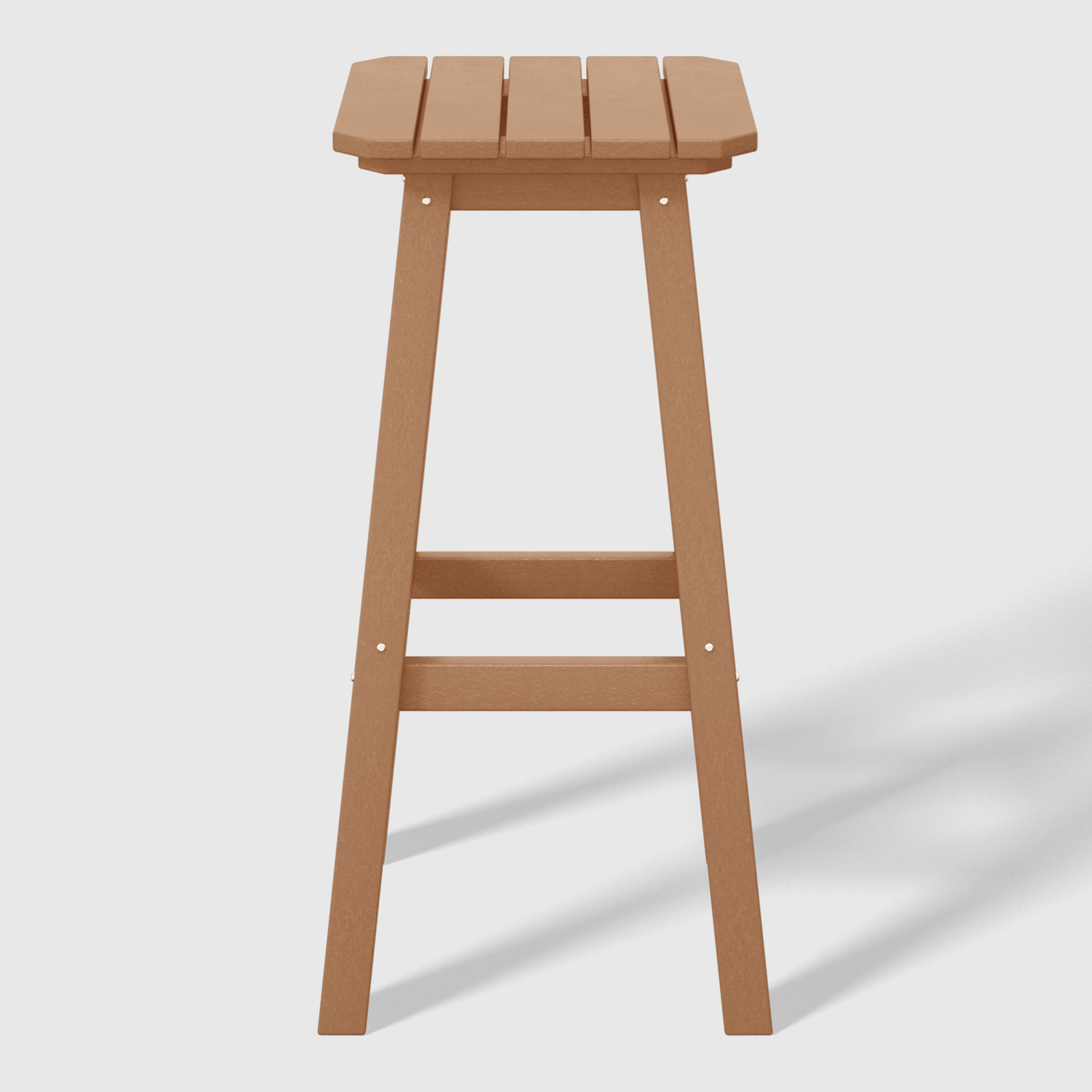 Paradise 29" HDPE Outdoor Patio Square Bar Stools (Set of 2)