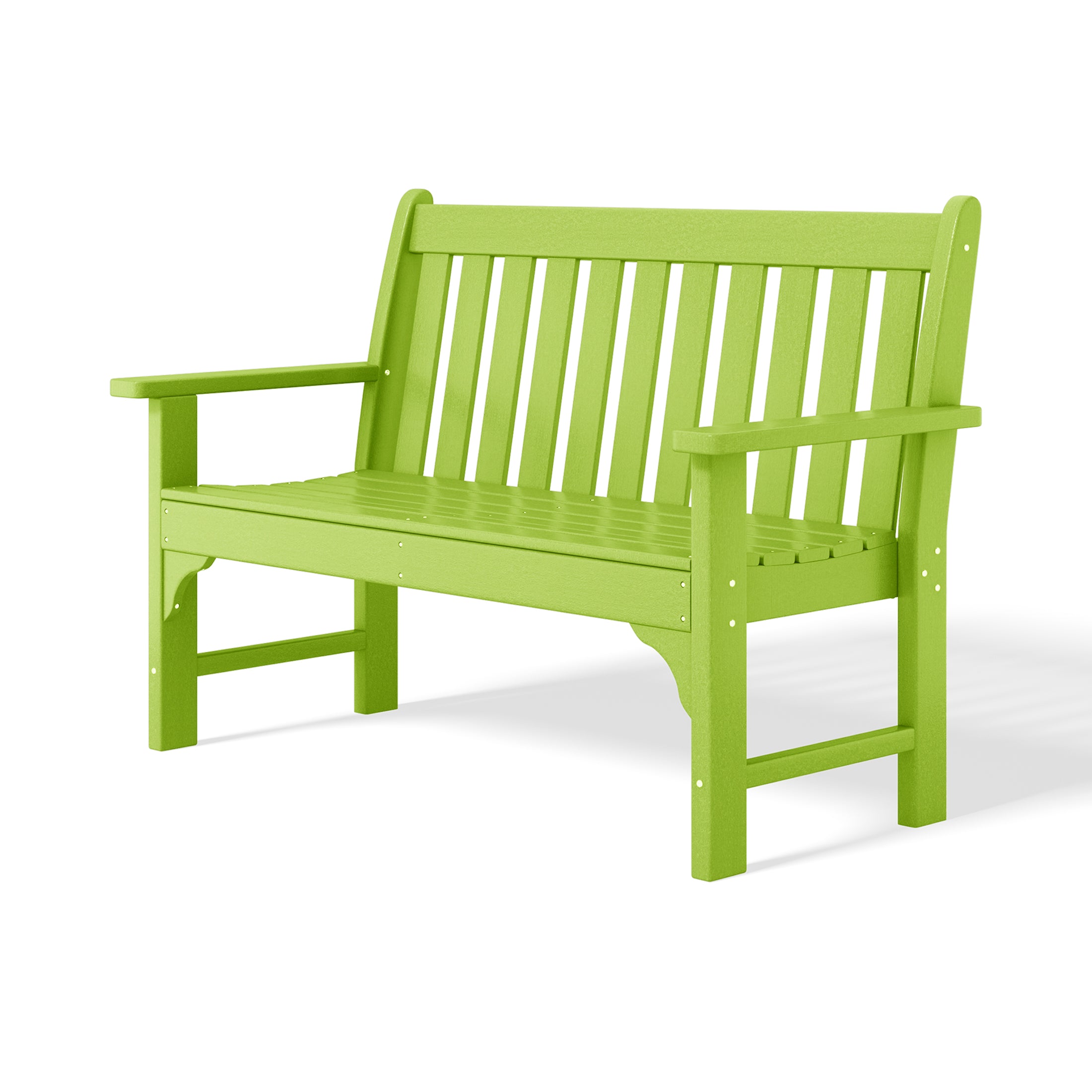 Paradise Outdoor 2-Person All-Weather HDPE Front Porch Garden Bench