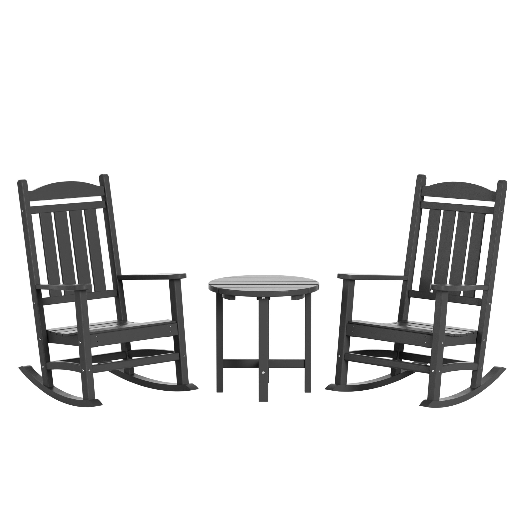 Paradise 3-Piece set Outdoor / Patio rocking chairs with a side table ( 2 seater )
