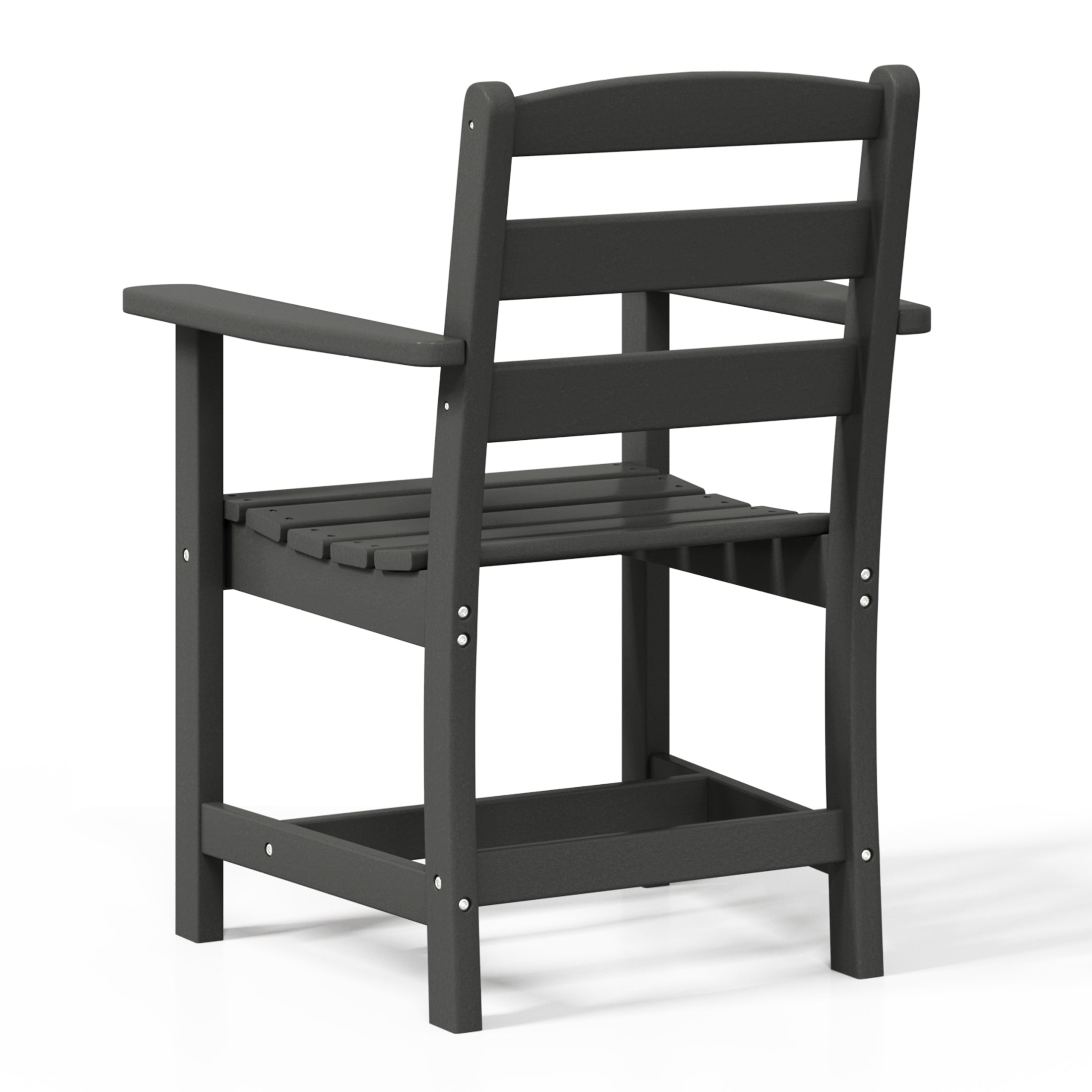 Palms Outdoor HDPE Patio Classic Dining Arm Chair