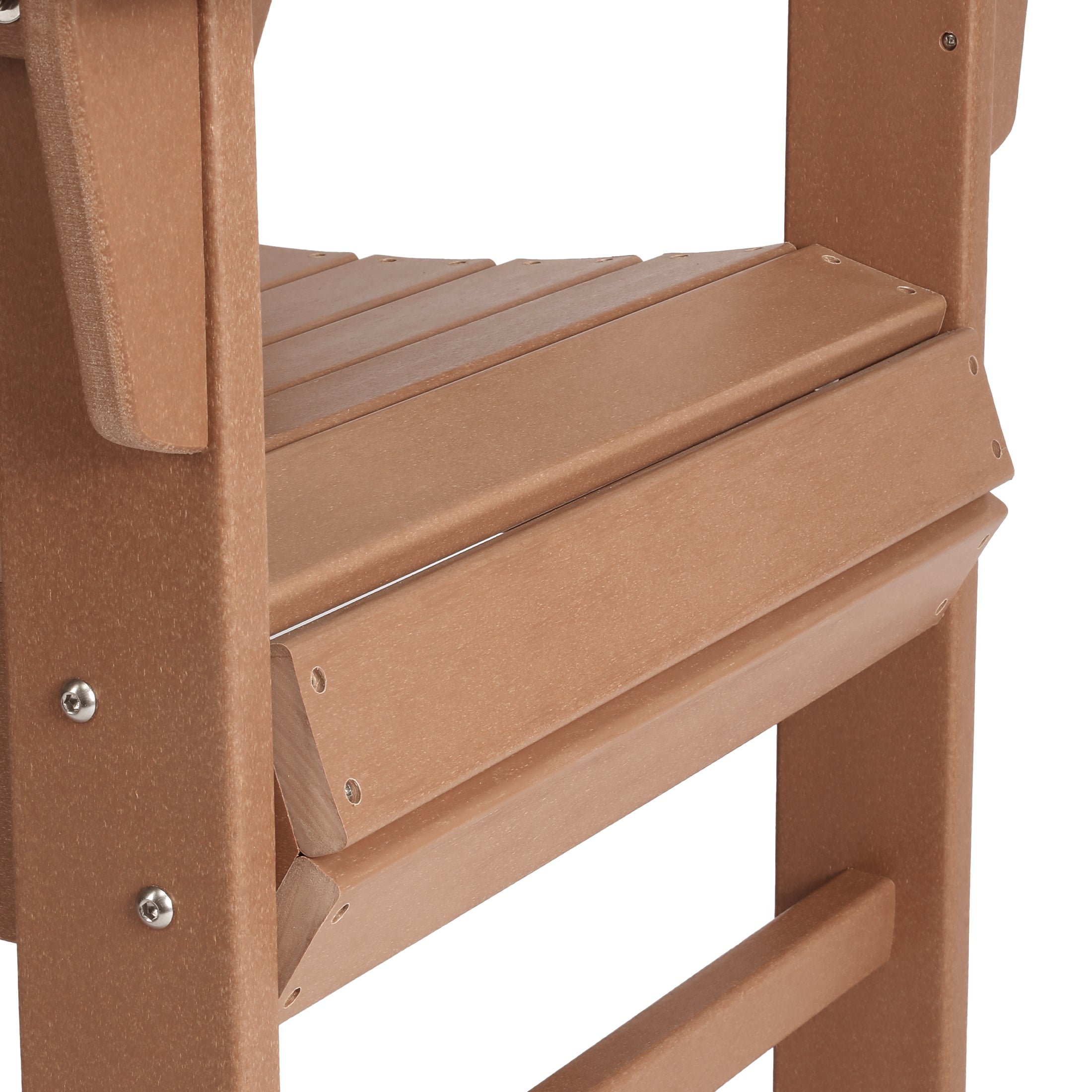 Palms Outdoor Patio HDPE Plastic Modern Adirondack Dining Chair
