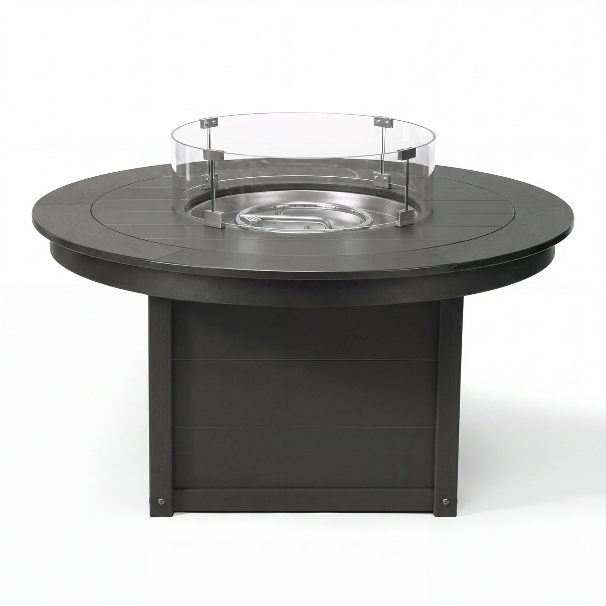 Sol 47" Modern Outdoor 55,000 BTU Patio Propane Round Fire Pit Table