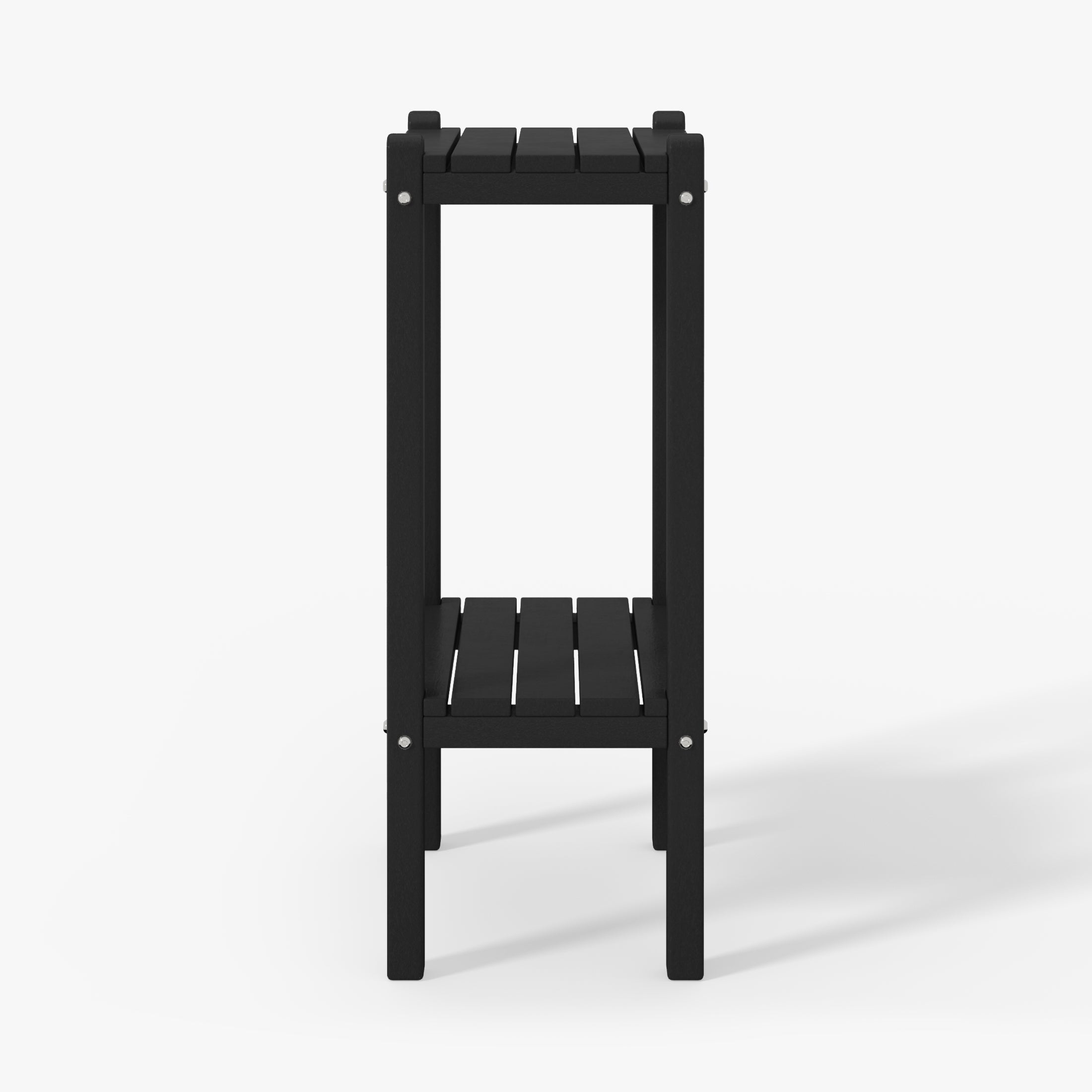 Paradise 36" Outdoor Adirondack HDPE 2-Tier Patio Side Table