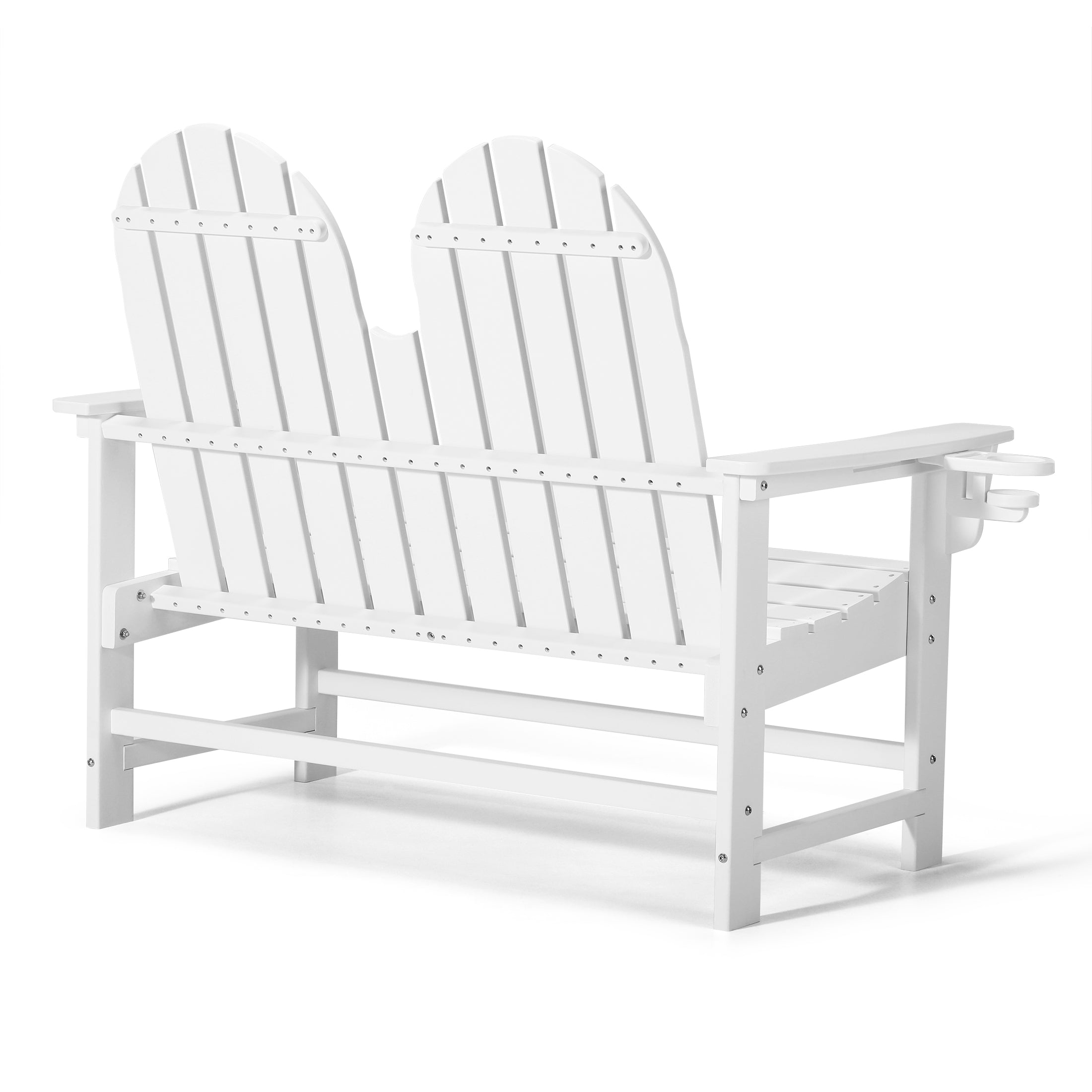 Savannah Outdoor Patio 49" HDPE Adirondack Garden Bench