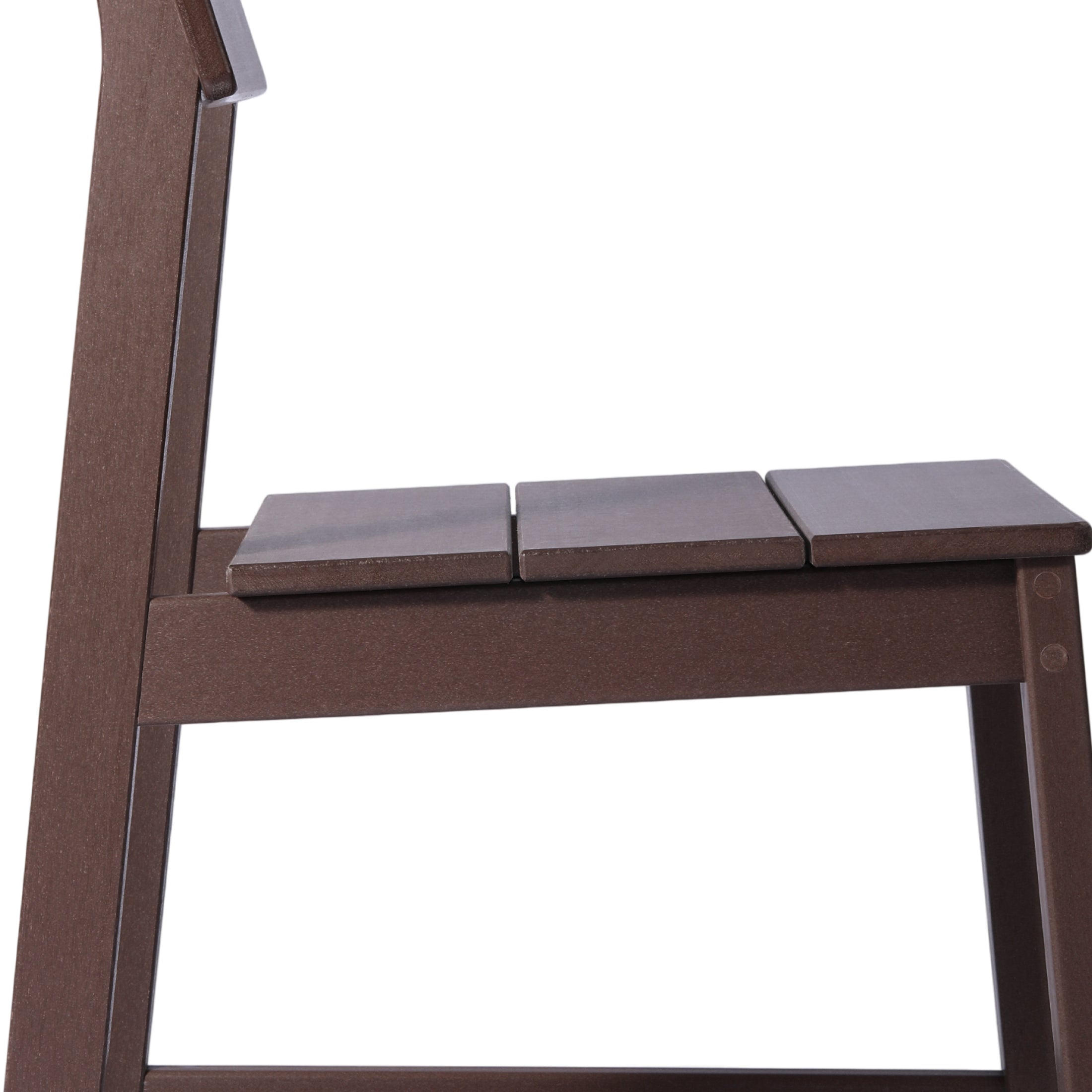 Cambria Modern HDPE Outdoor Armless Patio Dining Chairs (Set of 2)