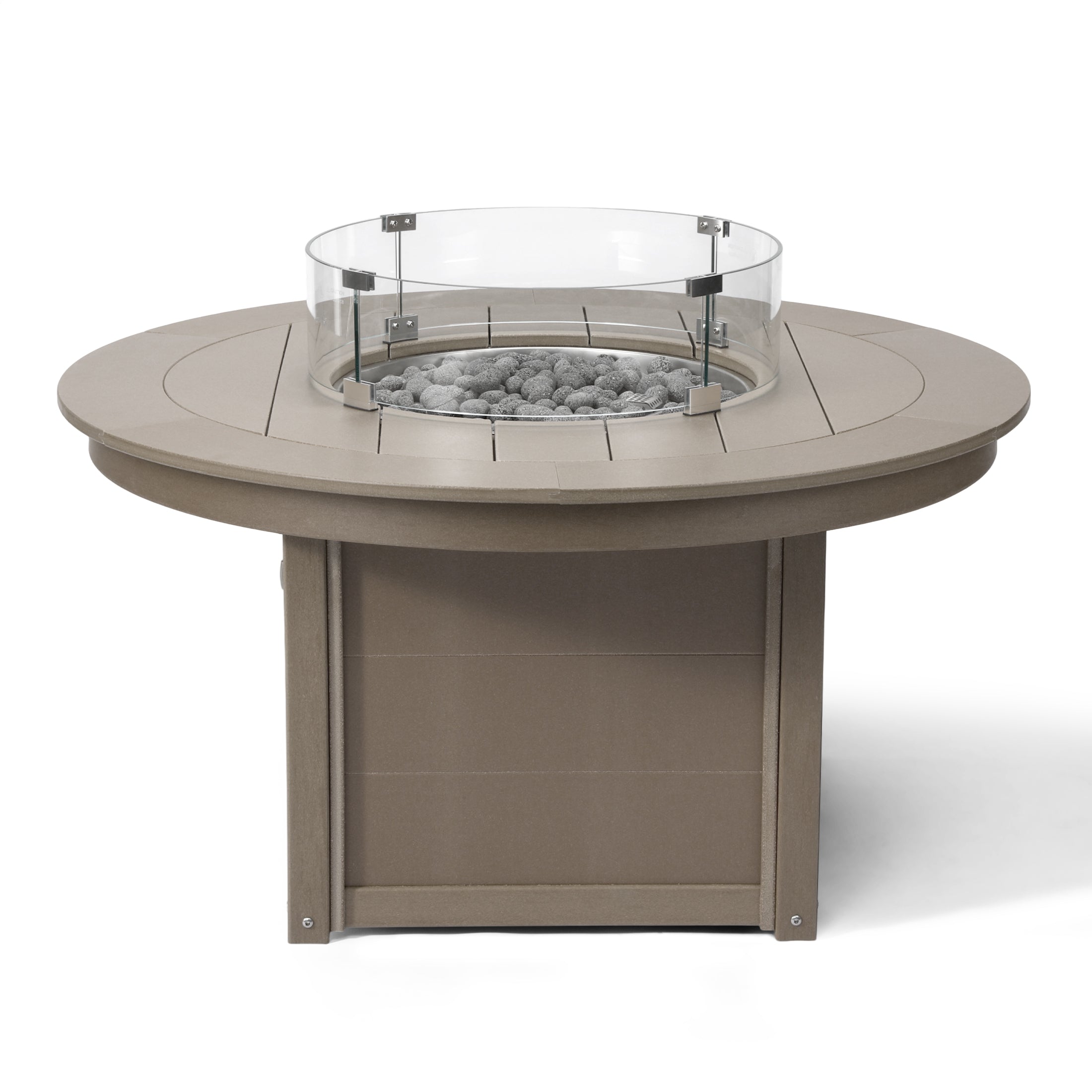 Sol 47" Modern Outdoor 55,000 BTU Patio Propane Round Fire Pit Table