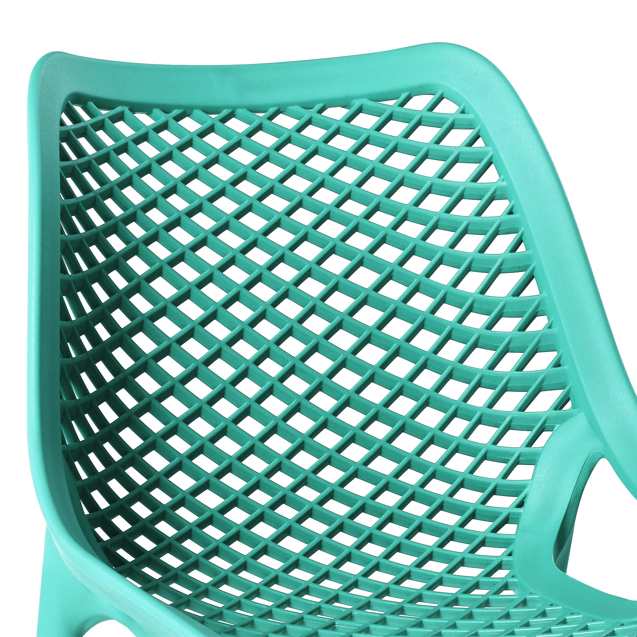 Sunshine Outdoor Stackable Modern Plastic Dining Chairs (Set of 2)