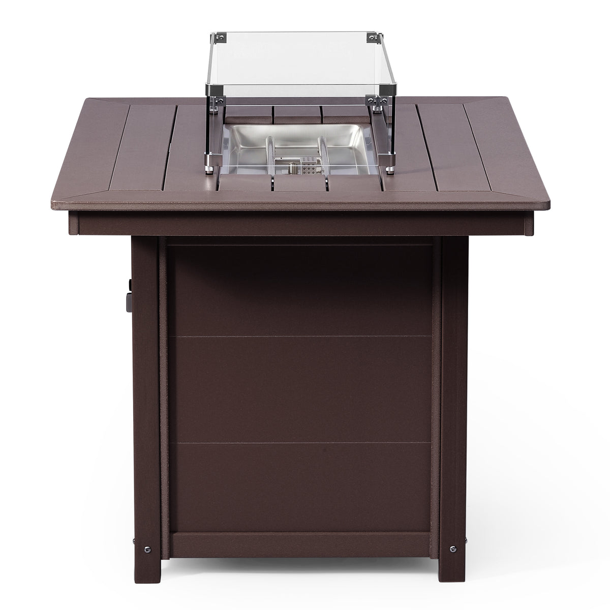 Sol 46" Modern Outdoor Patio Gas Propane Rectangular Fire Pit Table