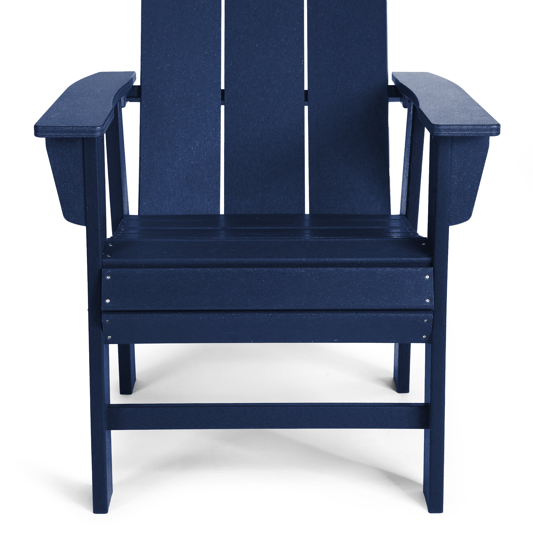 Palms Outdoor Patio HDPE Plastic Modern Adirondack Dining Chairs (Set of 2)