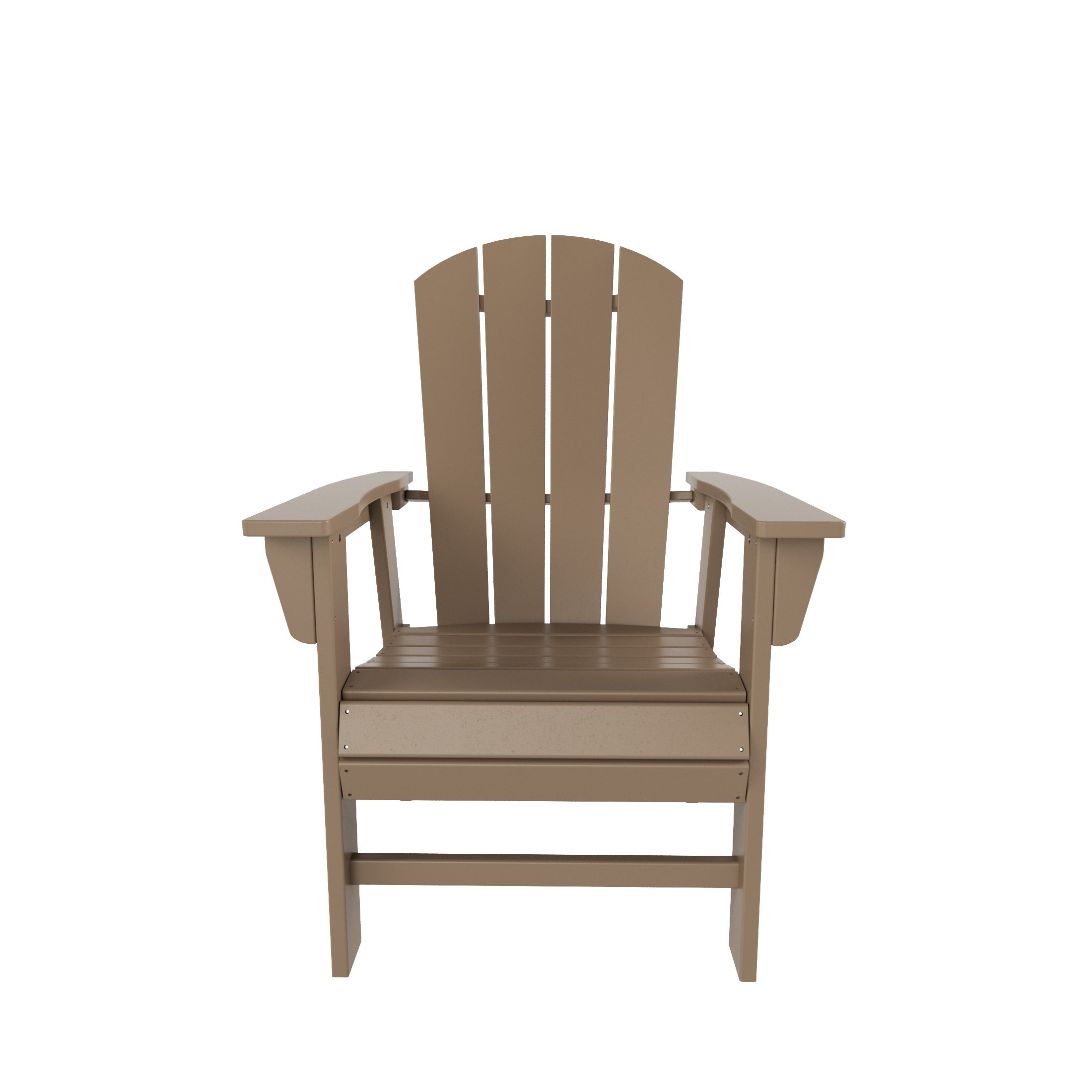 Paradise Malibu Outdoor Patio HDPE Plastic Adirondack Dining Chair