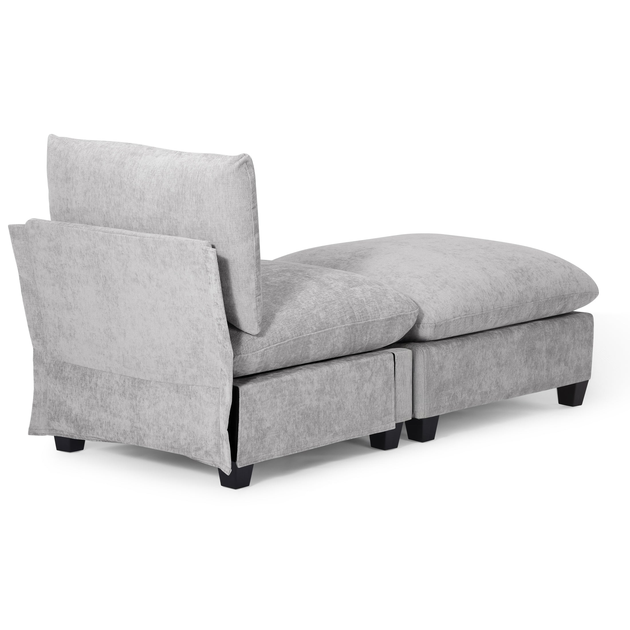 Springfield 68.5" Chenille Upholstered Indoor Chaise Lounge Chair