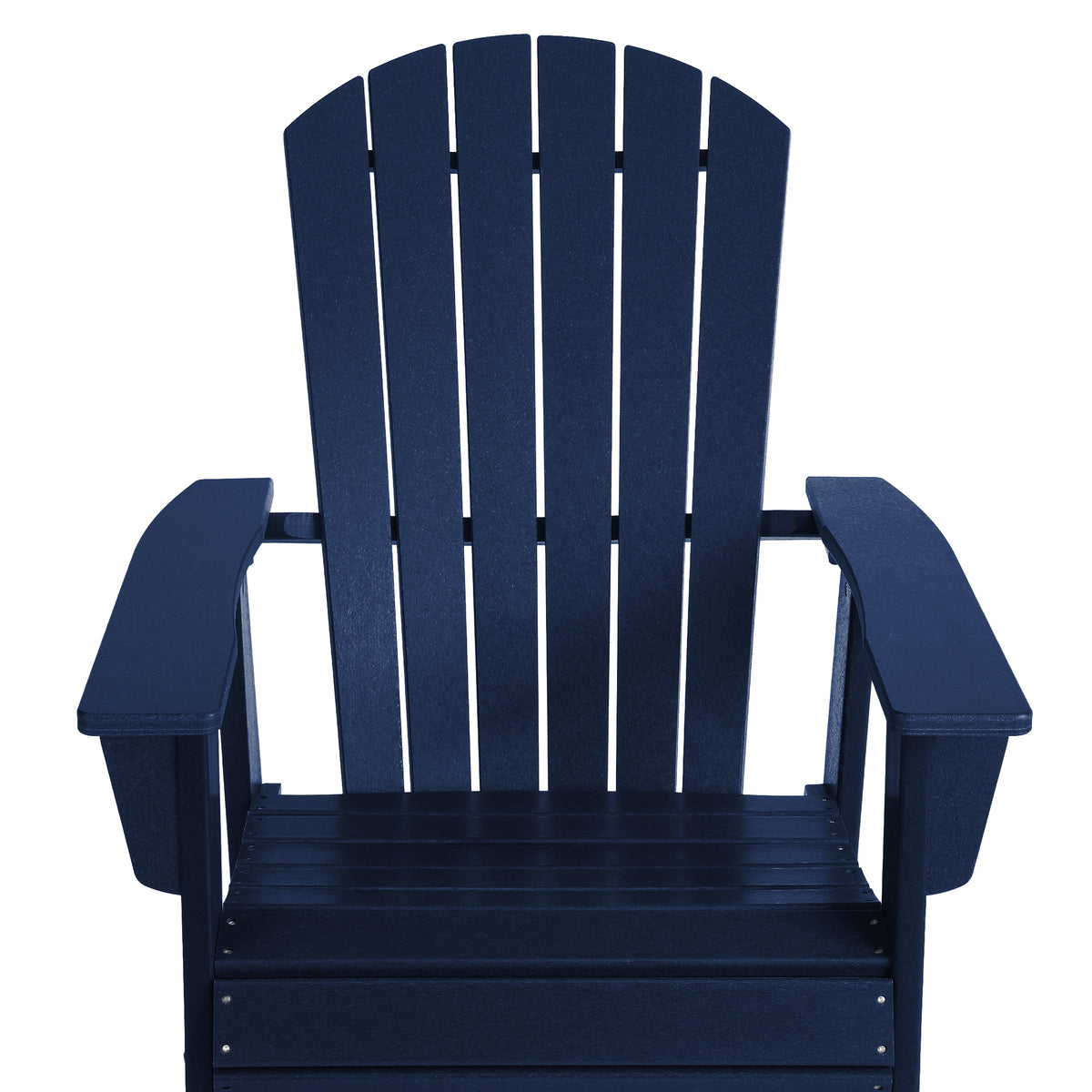 Portside Outdoor Patio Shell-back Adirondack Dining Chair Weather Resistant