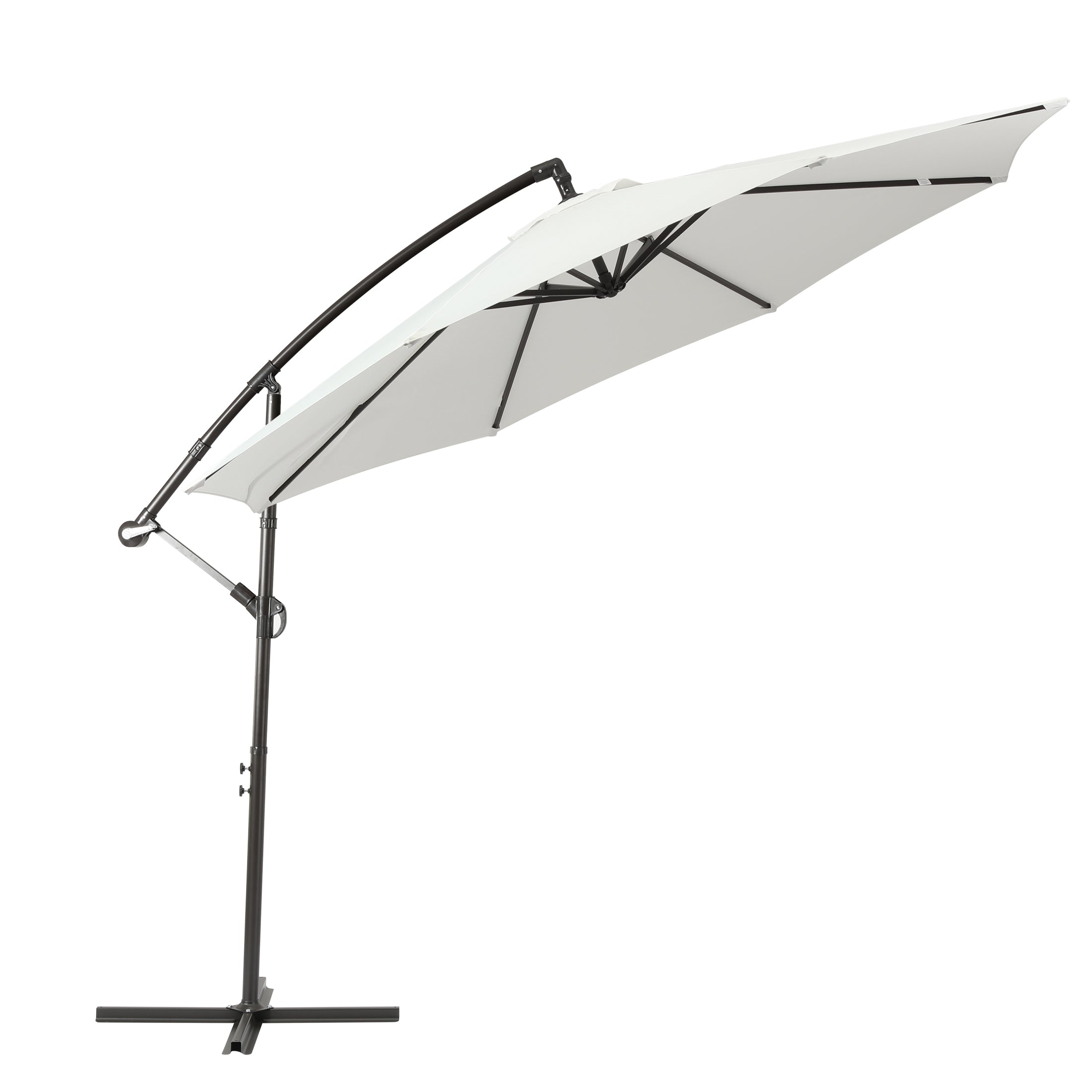 Elm 10 ft. Outdoor / Patio Cantilever Hanging Umbrella