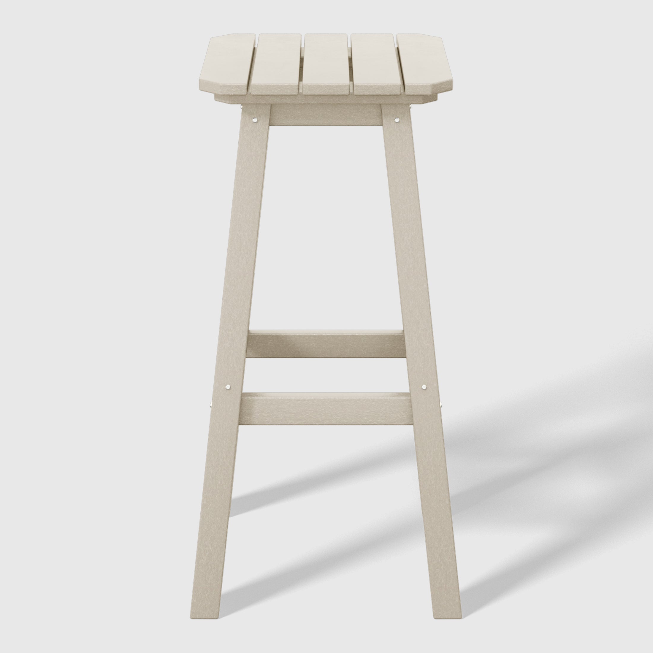 Paradise 29" HDPE Outdoor Patio Square Bar Stools (Set of 2)