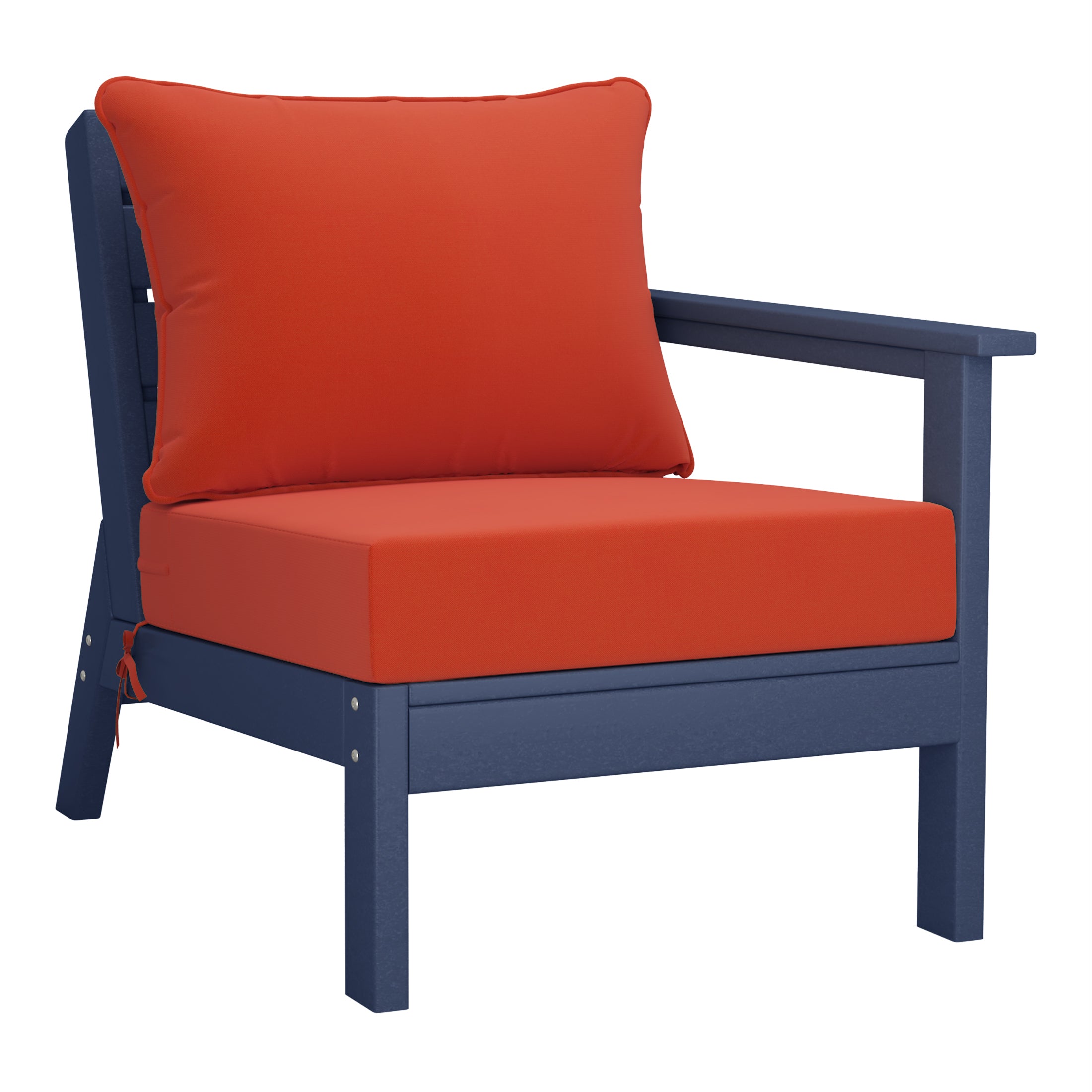 Portsmouth Outdoor Patio HDPE Sectional Sofa with Patio Cushions