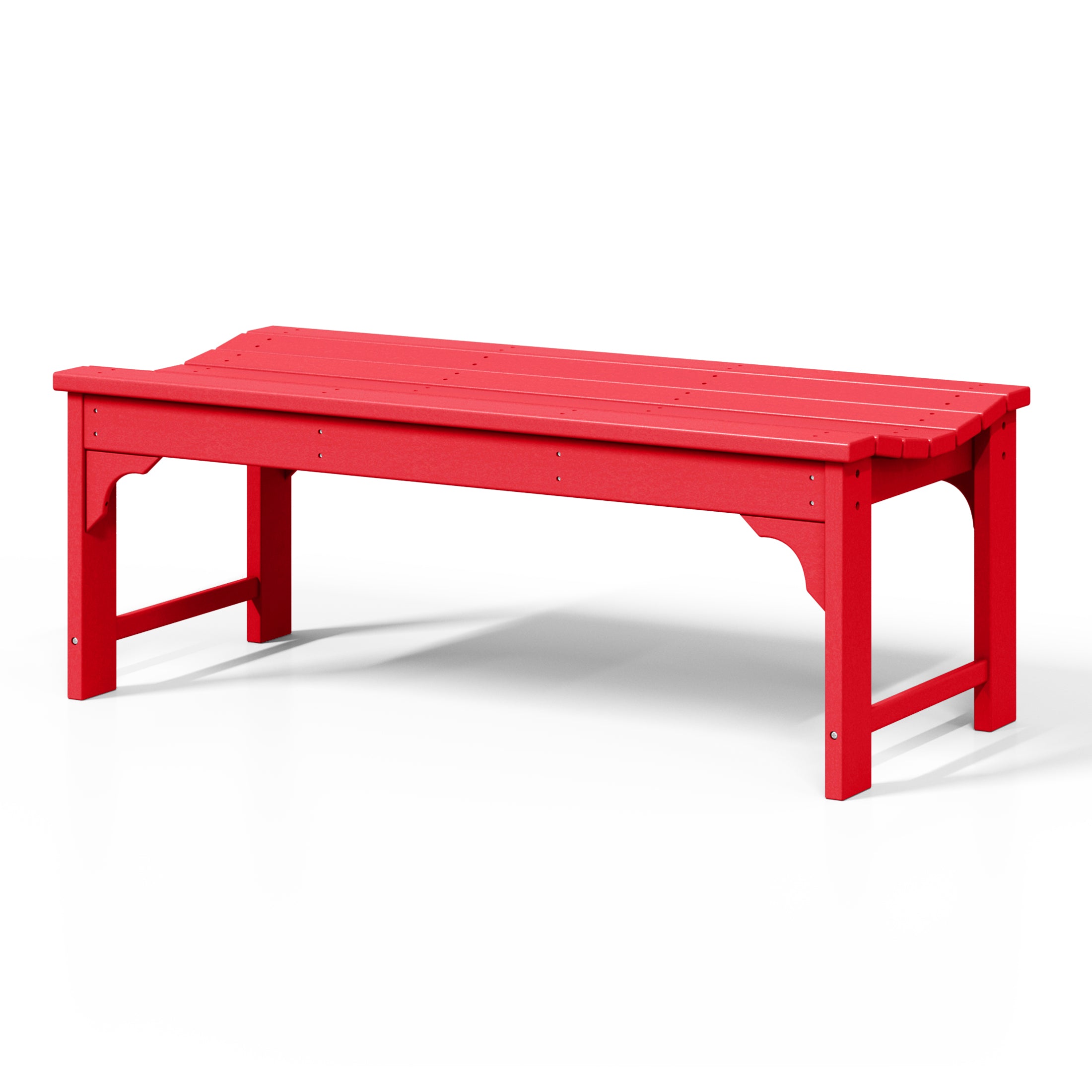 Paradise Westintrends 48" length backless Poly Westin Trendsod Outdoor / Garden bench