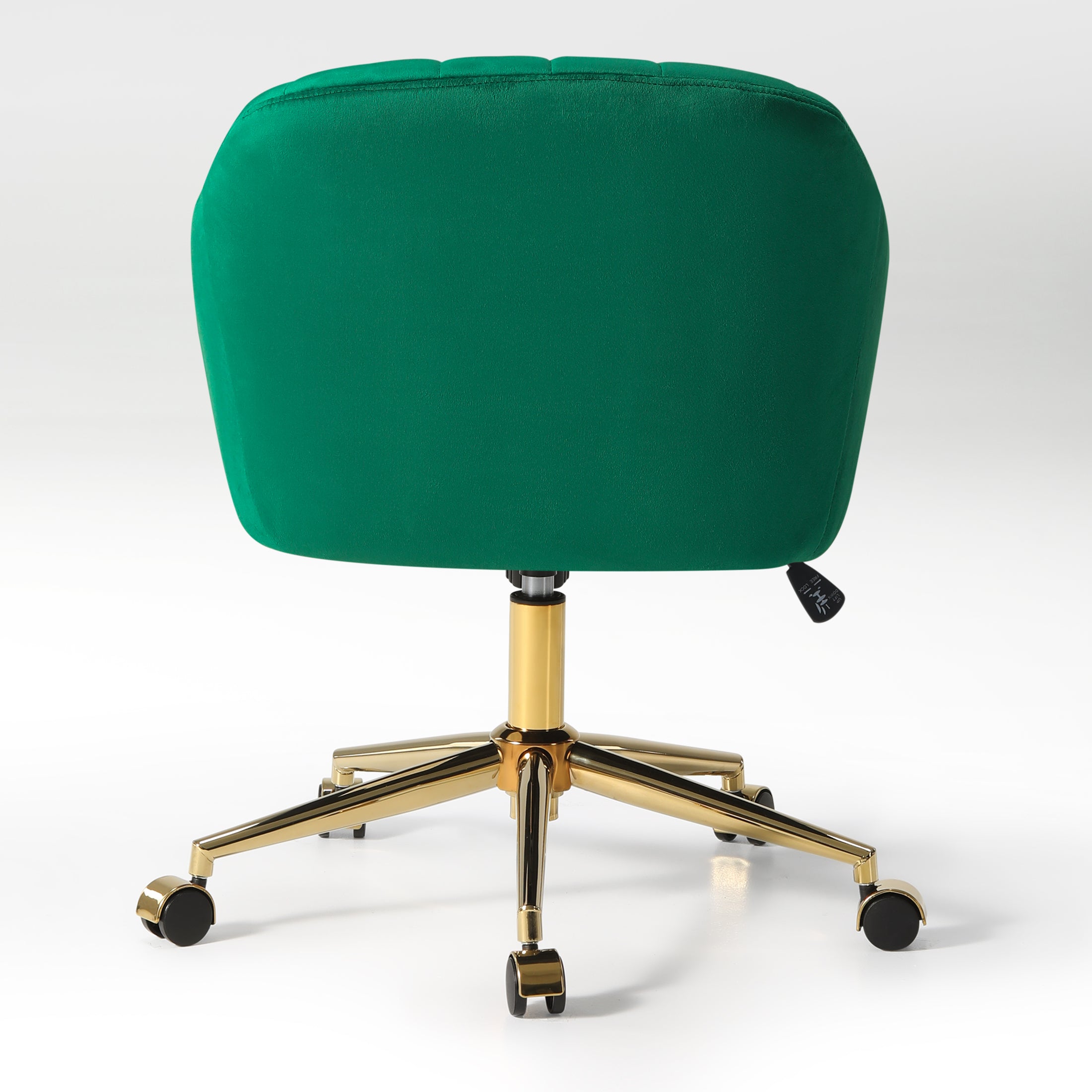 Alaia Upholstered Velvet Swivel Vanity Desk Chair With Wheels