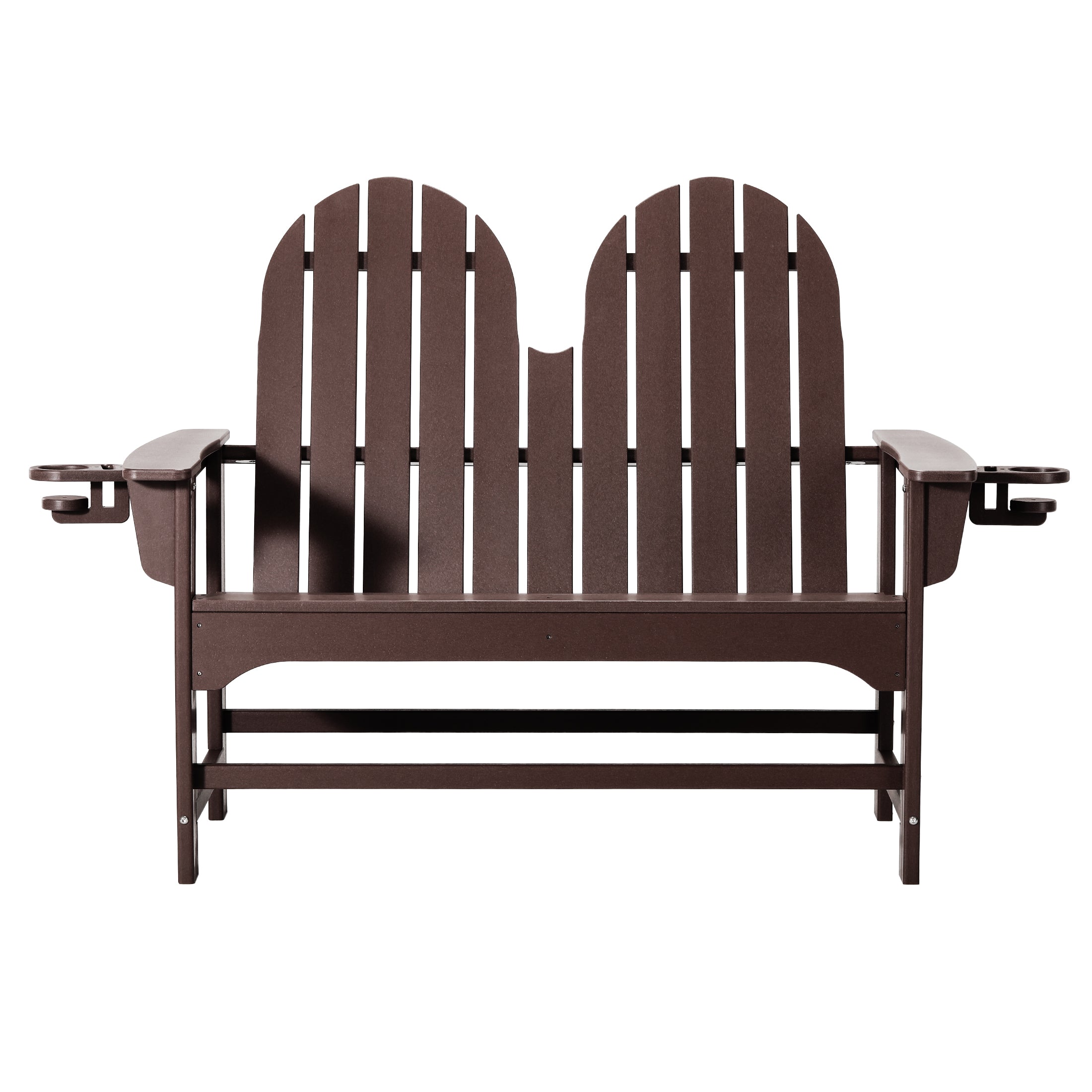 Savannah Outdoor Patio 49" HDPE Adirondack Garden Bench