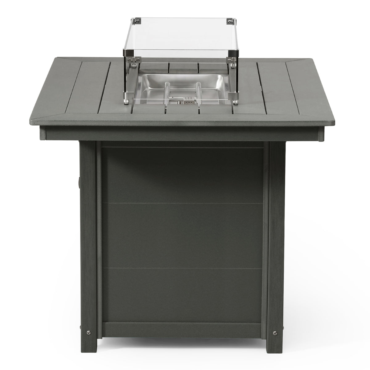 Sol 46" Modern Outdoor Patio Gas Propane Rectangular Fire Pit Table