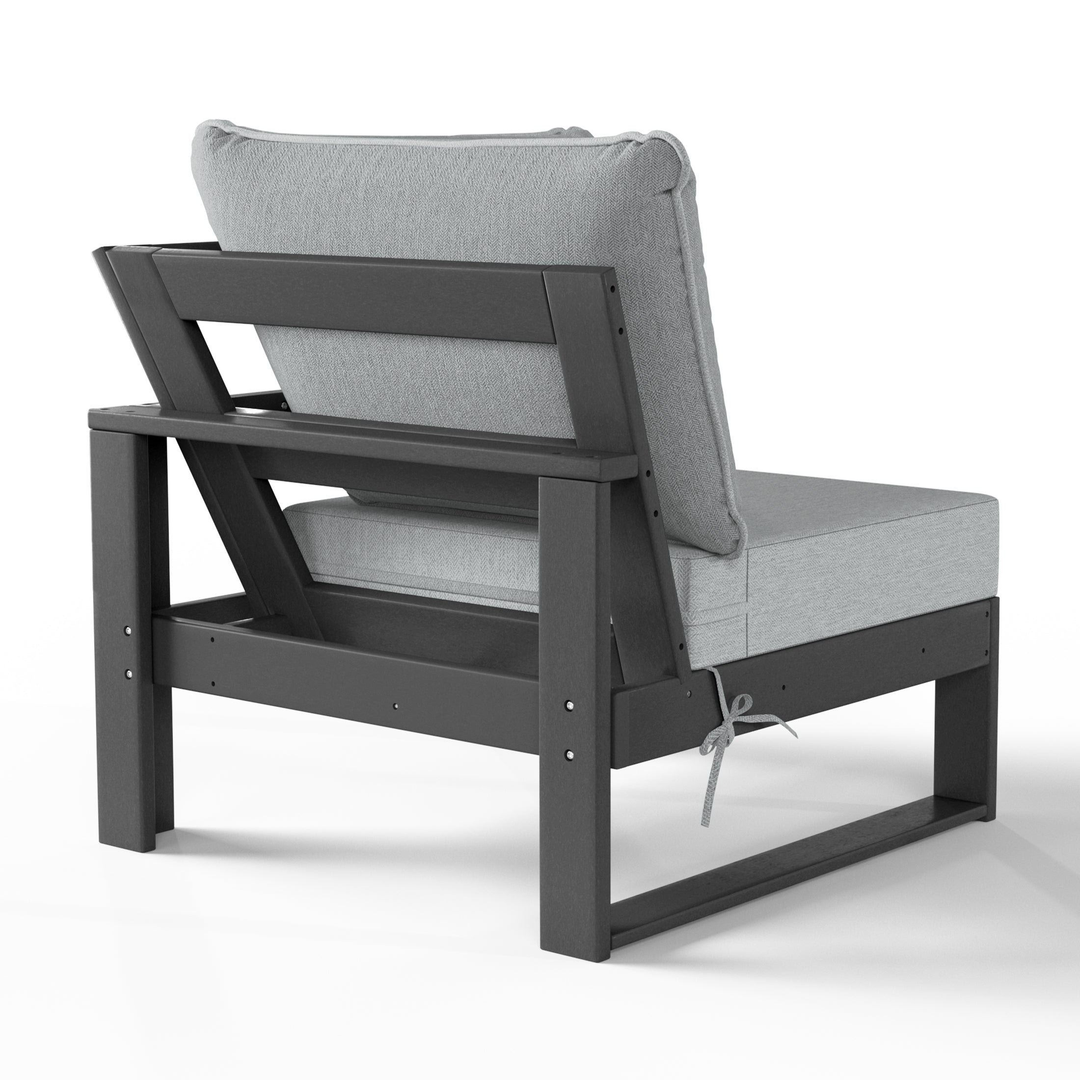 Rockaway Outdoor HDPE Sectional Corner Sofa Seat with Water-Proof Cushions
