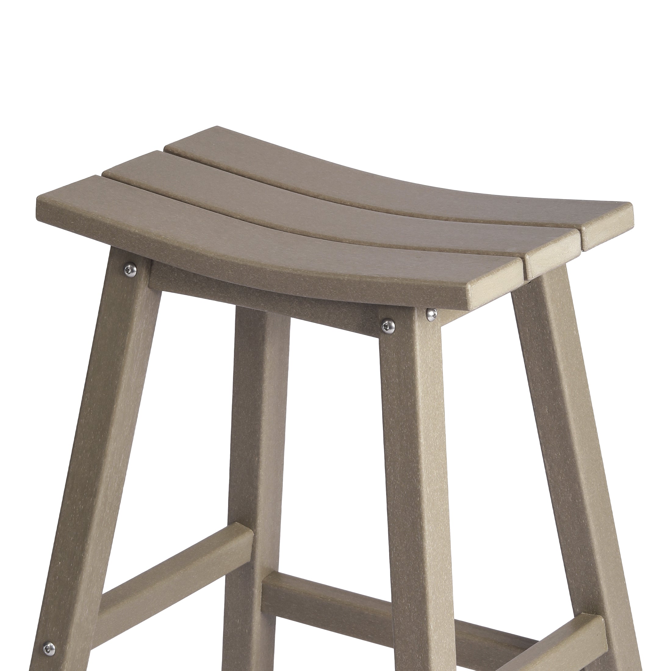 Paradise 2 piece set of 24" height Outdoor / Patio Saddle bar stools