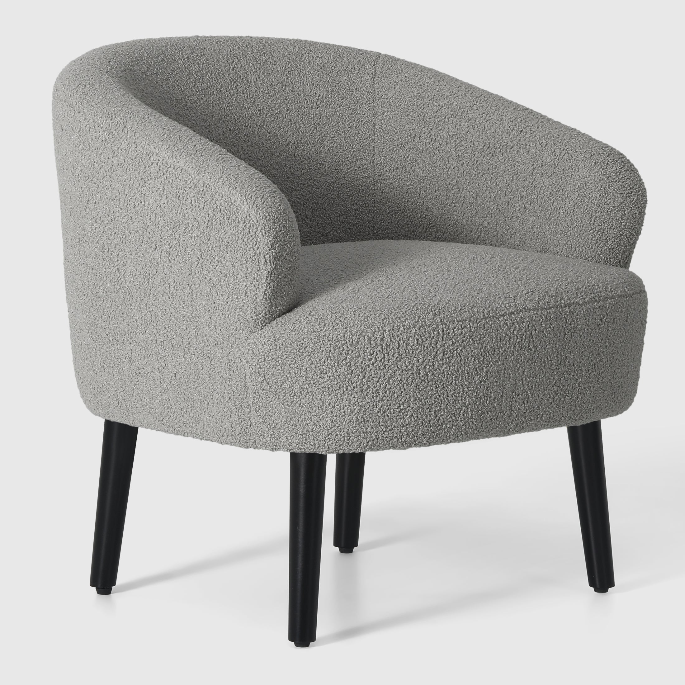 Celine 29" Wide Mid Century Modern Club Barrel Accent Armchair, Set of Two