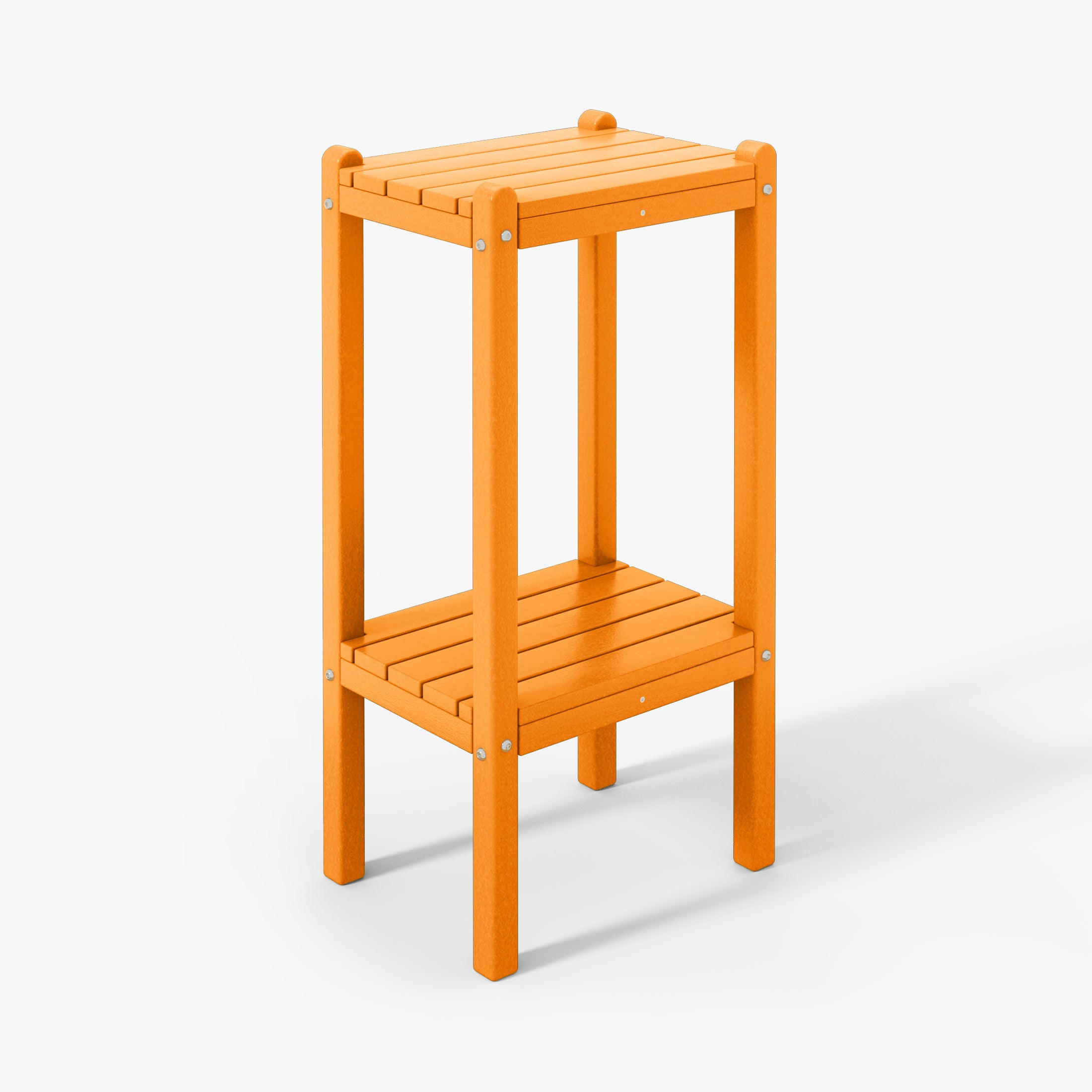 Paradise 36" Outdoor Adirondack HDPE 2-Tier Patio Side Table