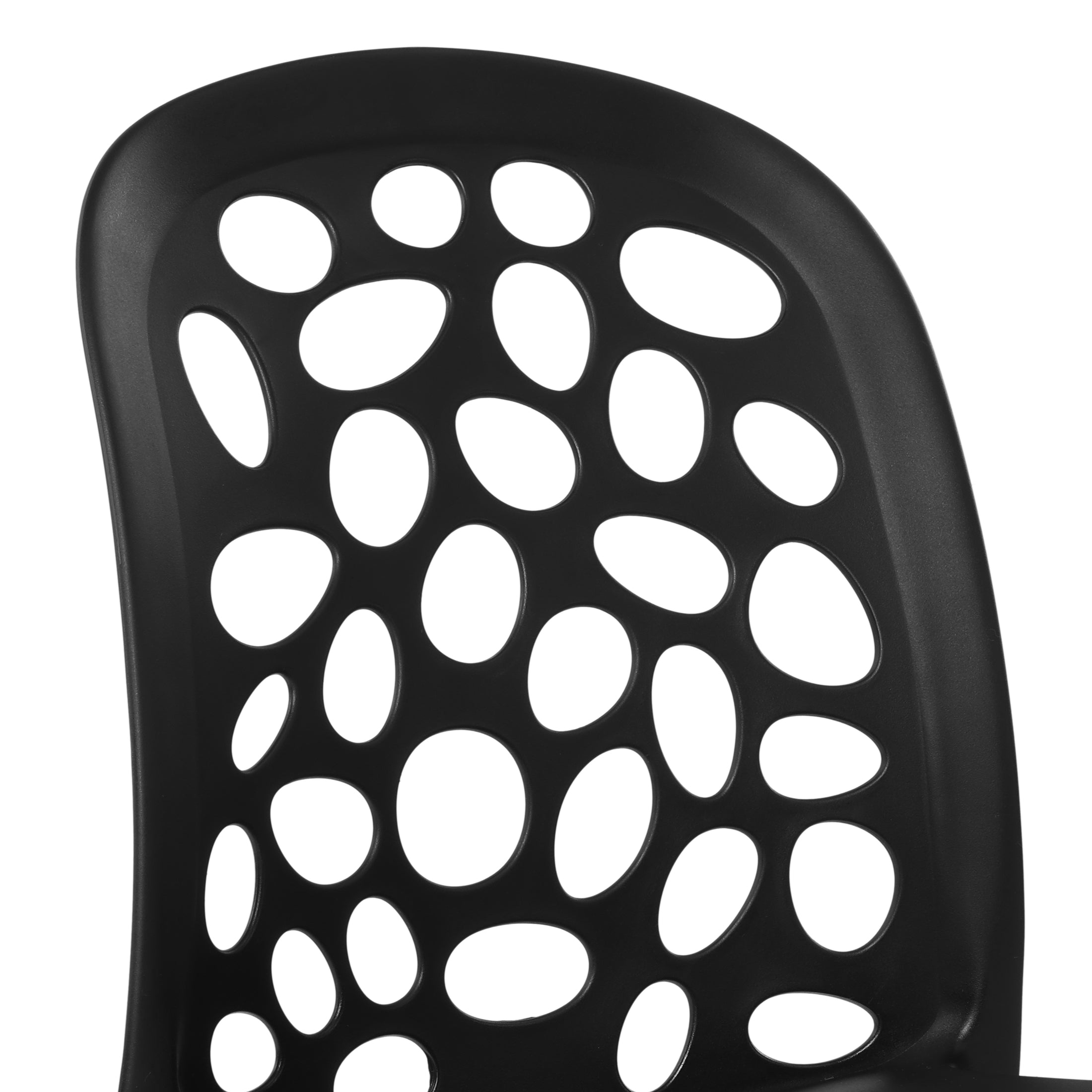 Sunshine Outdoor Modern Stackable Patio Dining Chairs (Set of 2)