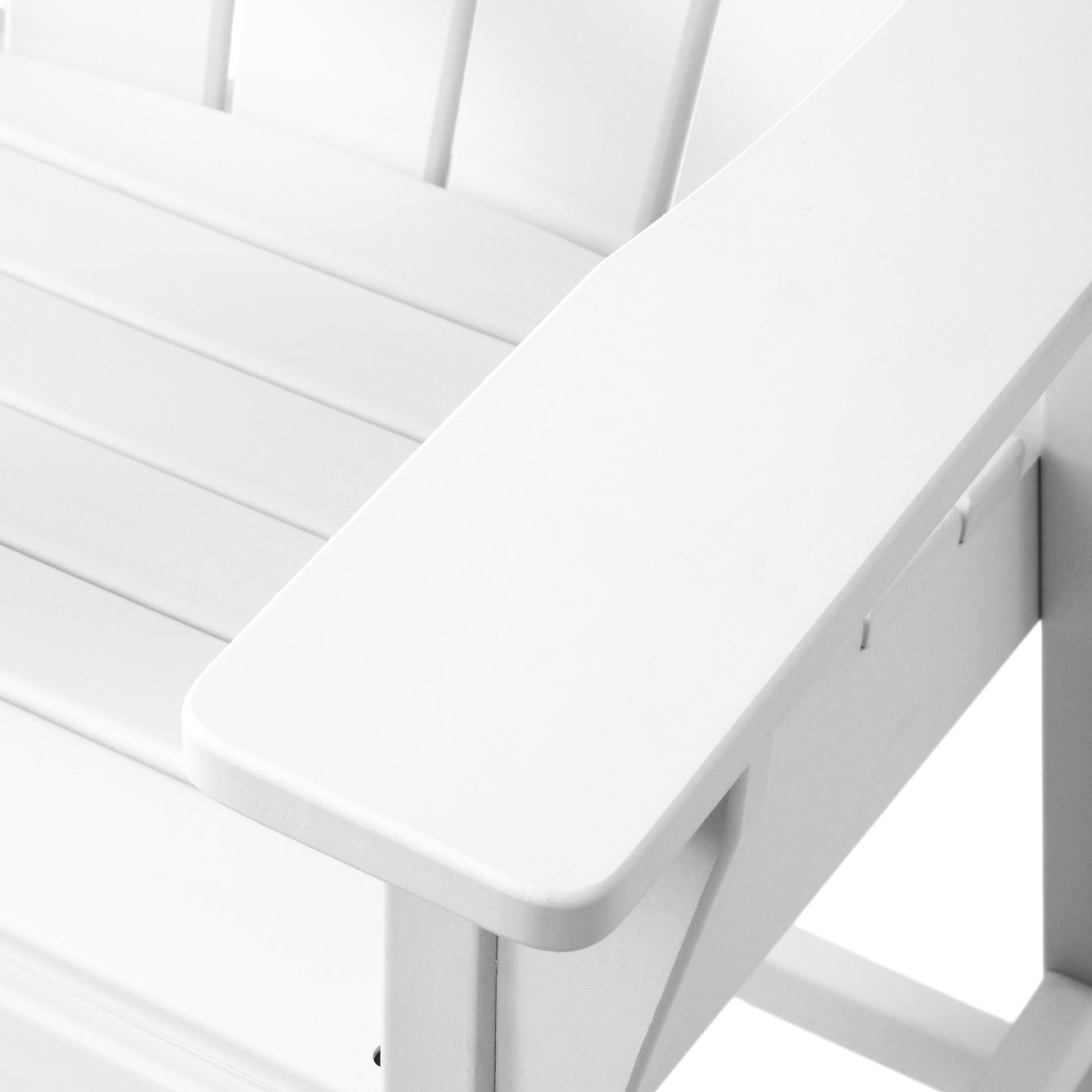 Paradise Outdoor HDPE Tall Adirondack Bar Height Chair With Cup Holder